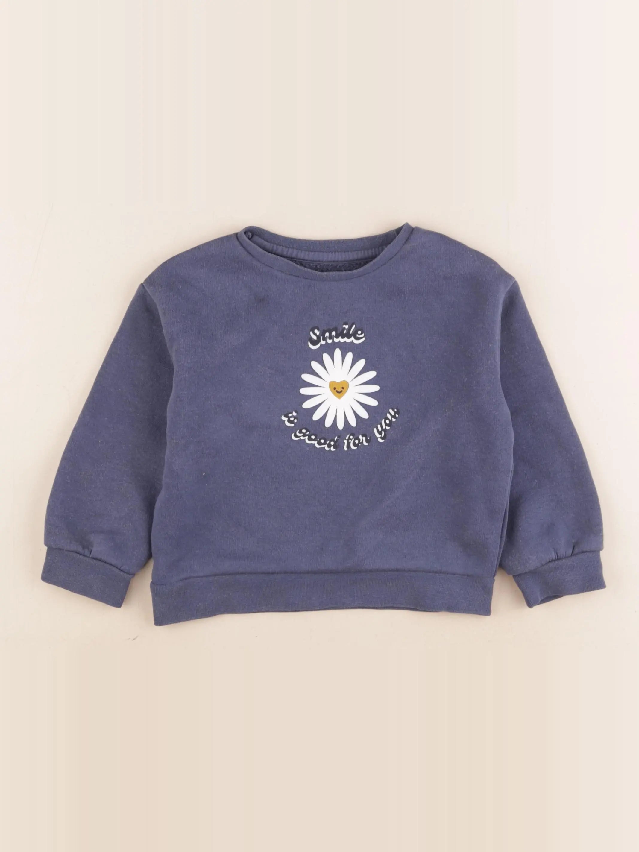 Vertbaudet - sweat bleu - 3 ans