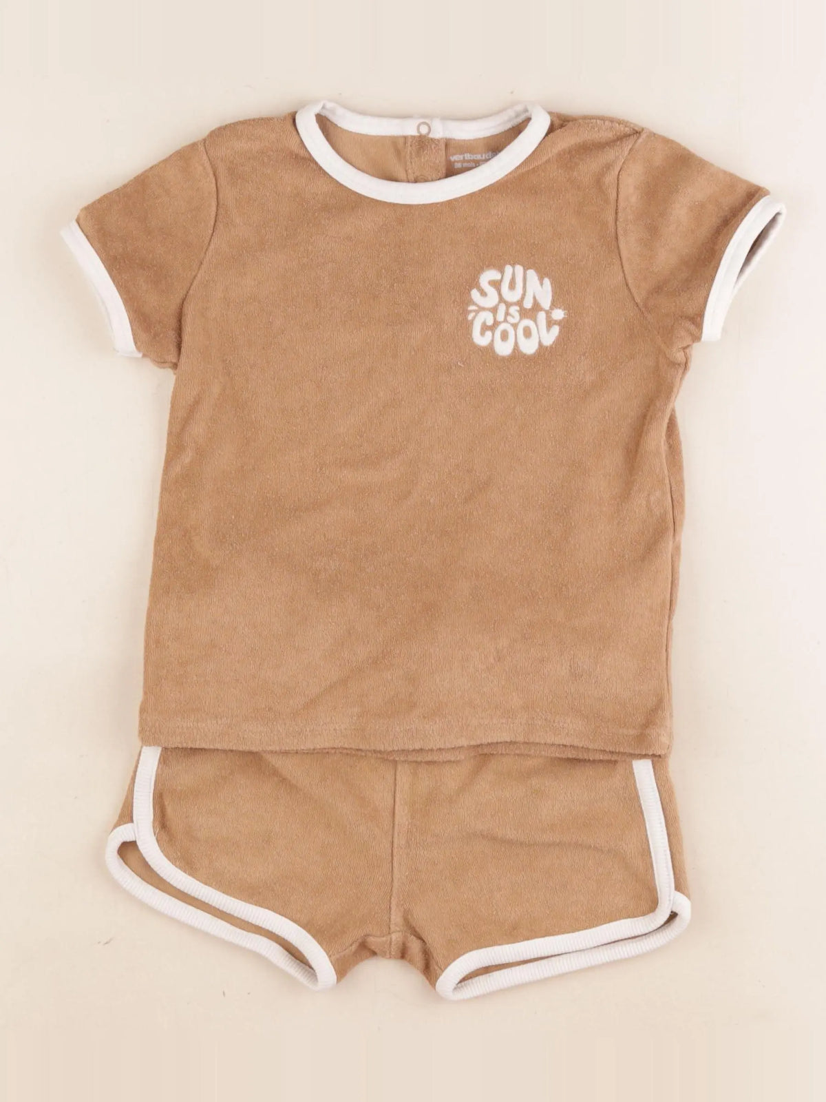 Vertbaudet - ensemble marron - 36 mois