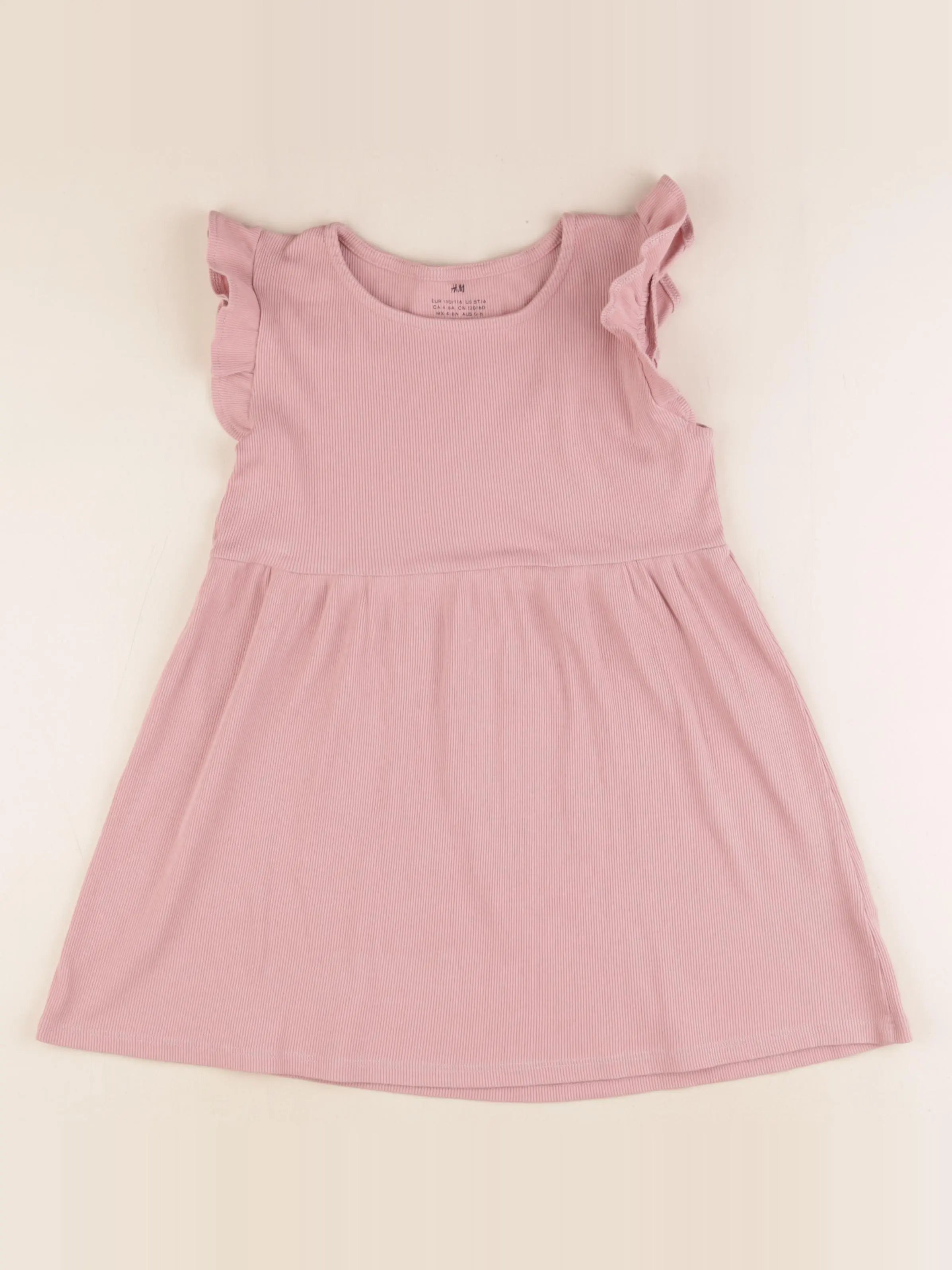 H&M - robe rose - 4/6 ans
