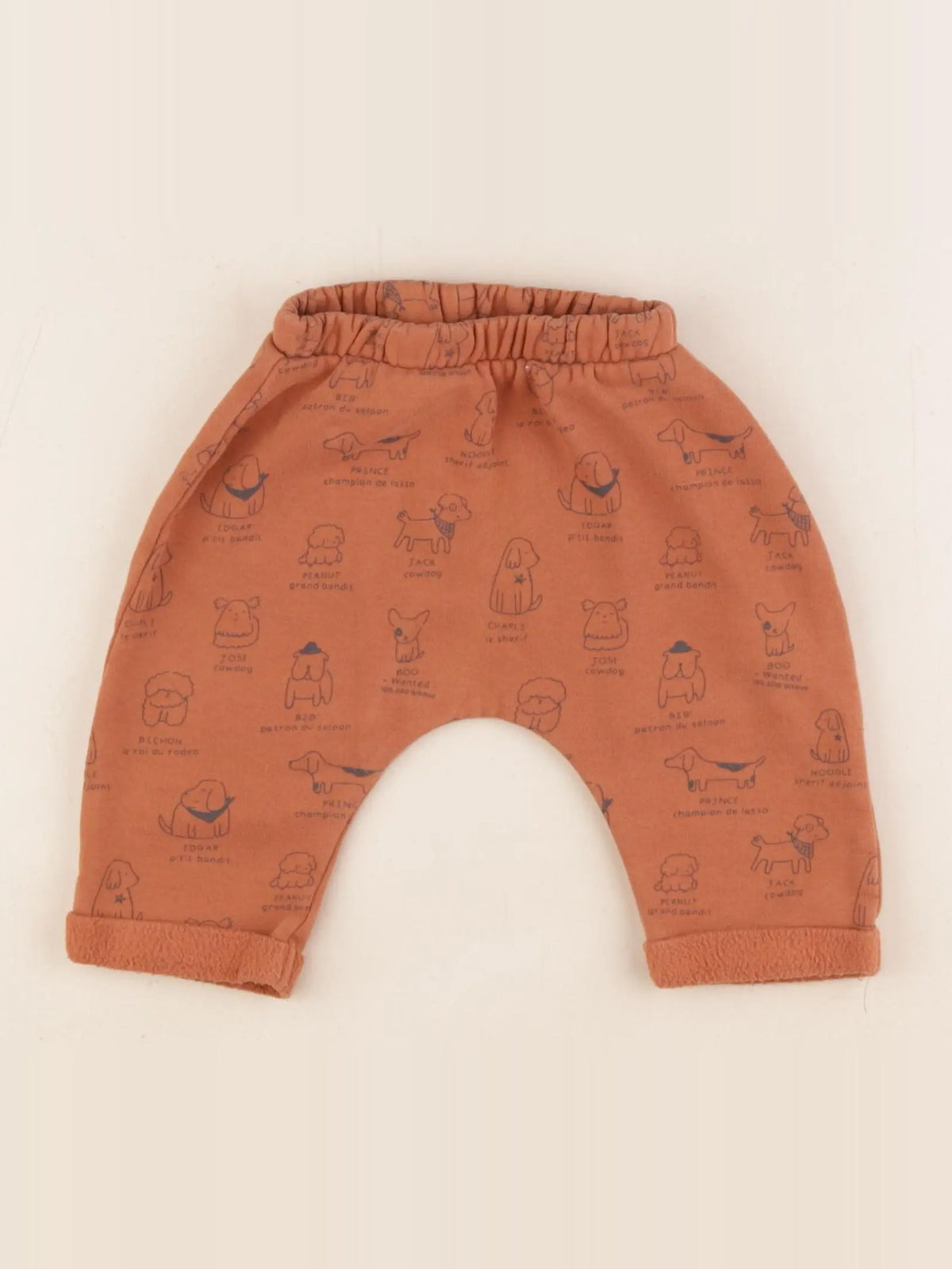Vertbaudet - sarouel marron - 6 mois