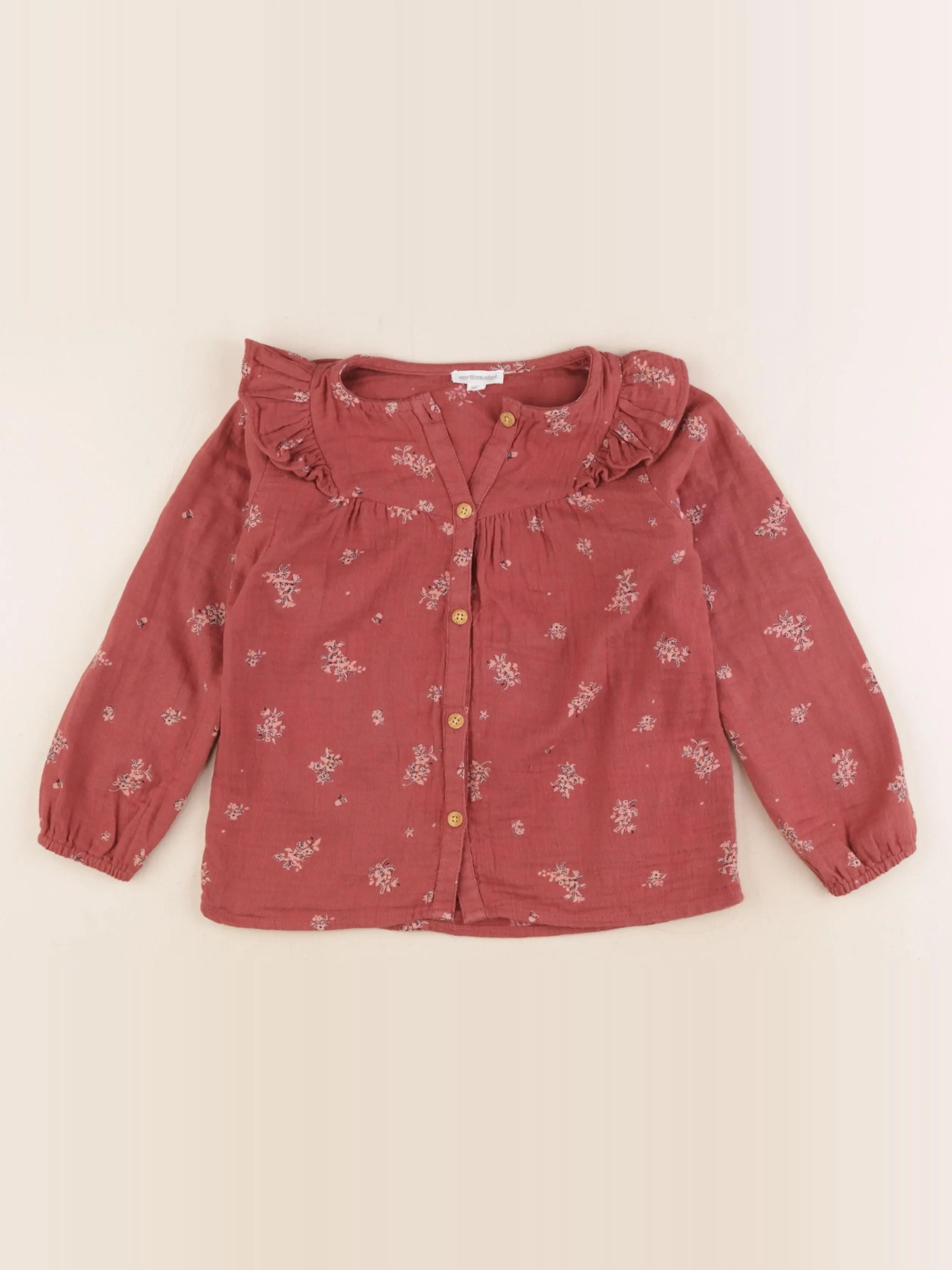 Vertbaudet - blouse rose - 5 ans