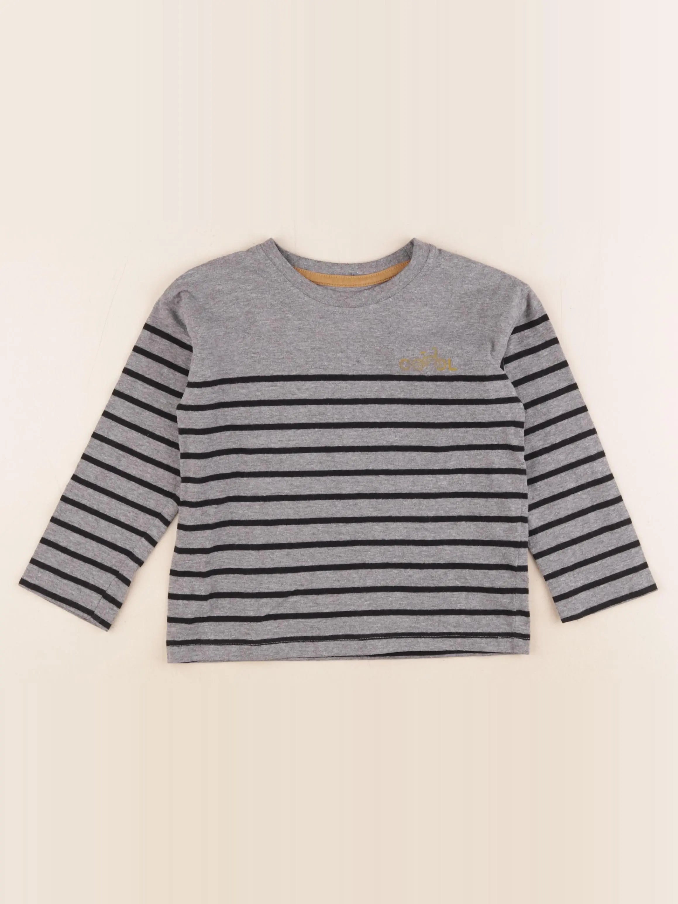 Vertbaudet - tee-shirt gris - 4 ans