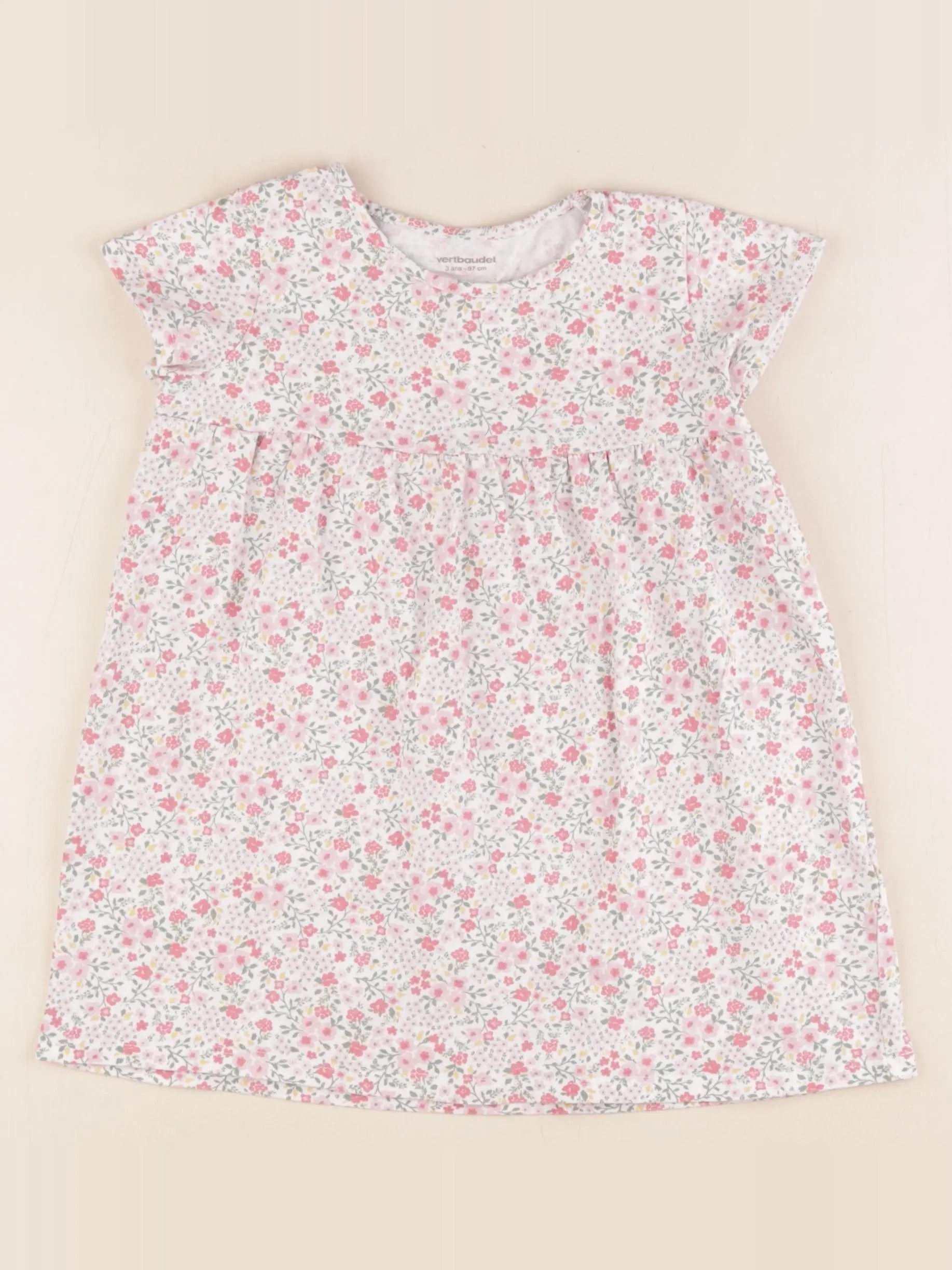 Vertbaudet - robe multicolore - 3 ans