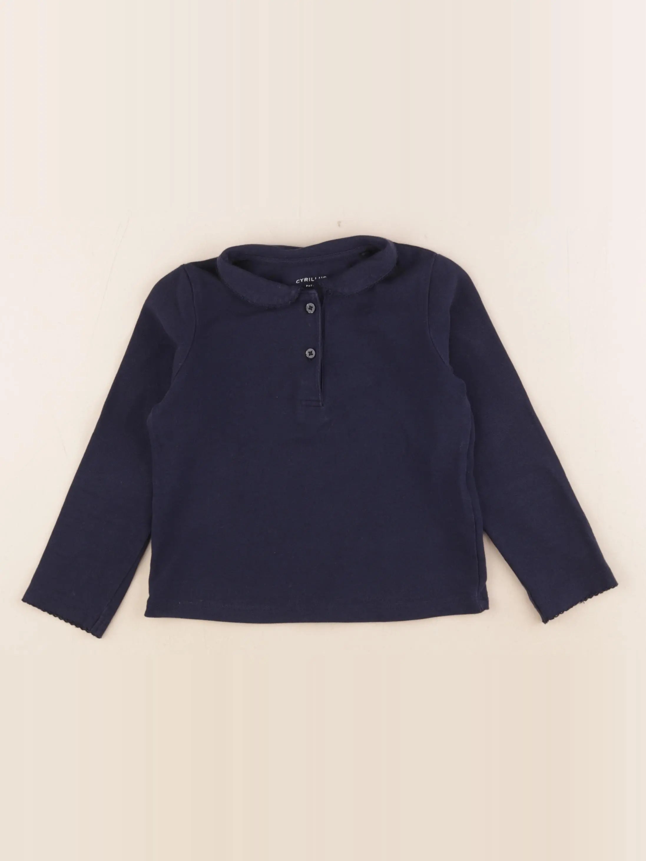 Cyrillus - polo bleu - 4 ans