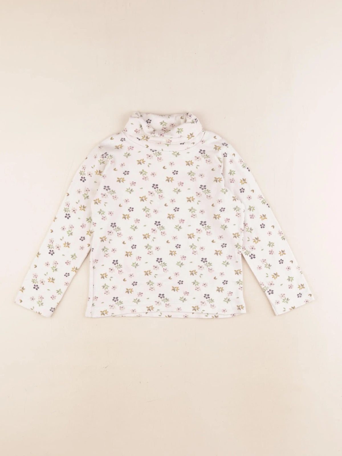 Petit Bateau - sous-pull blanc - 4 ans