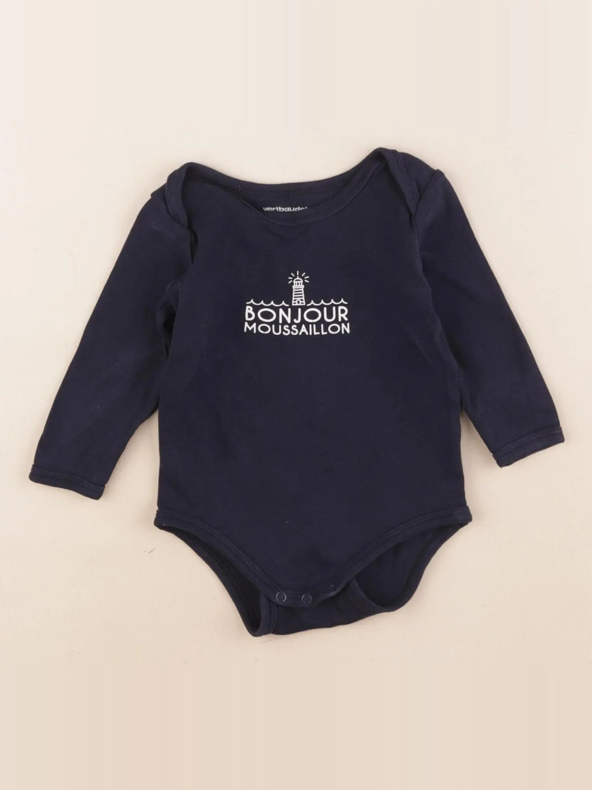 Vertbaudet - body bleu - 9 mois