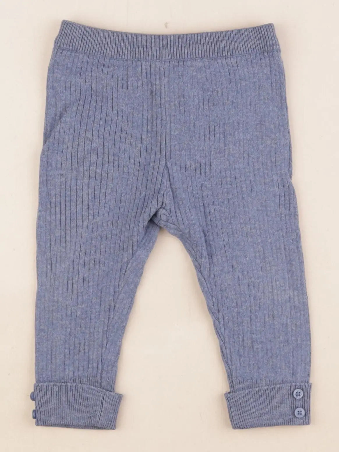 Zara - legging bleu - 6/9 mois