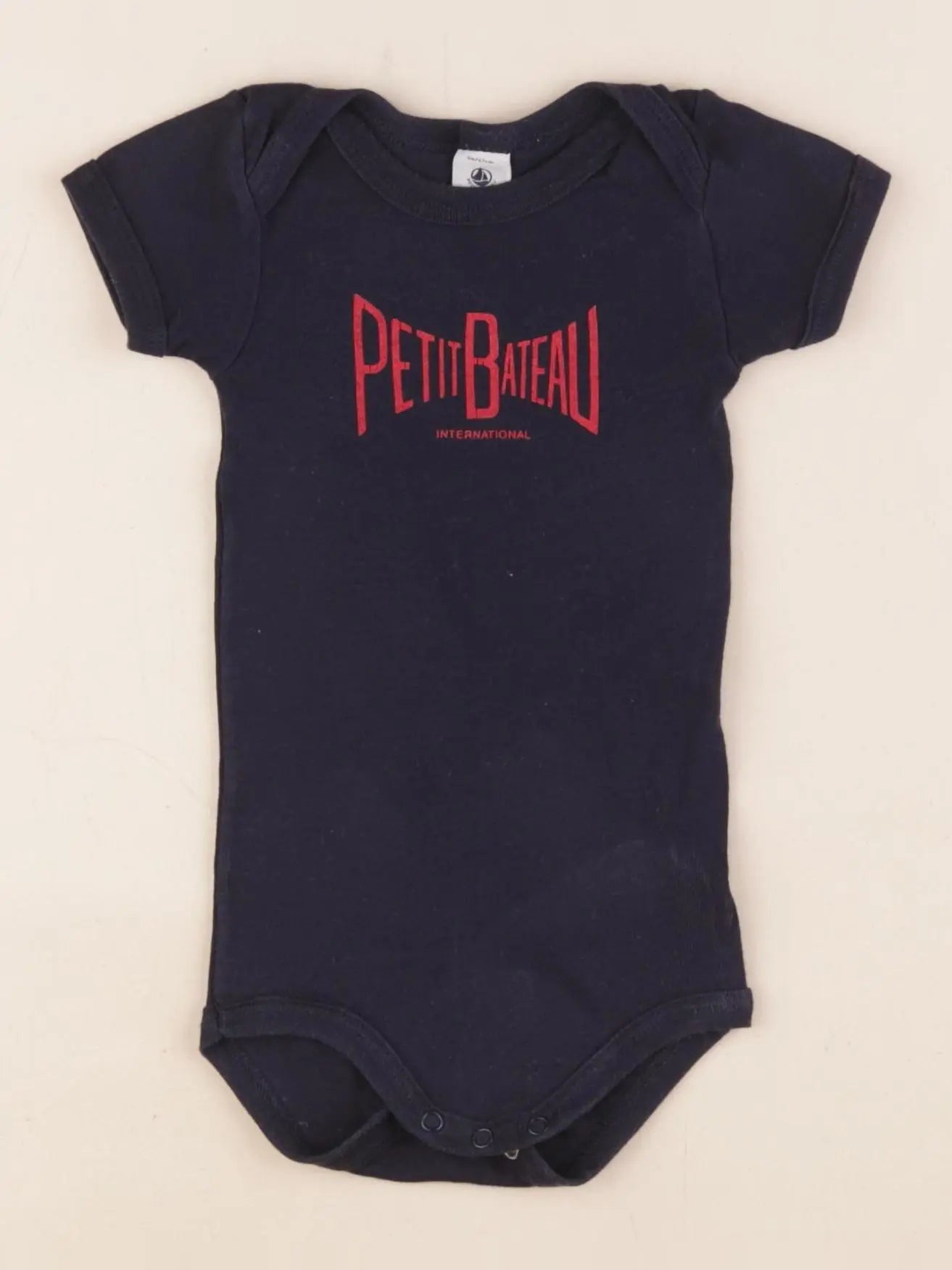 Petit Bateau - body bleu - 6 mois