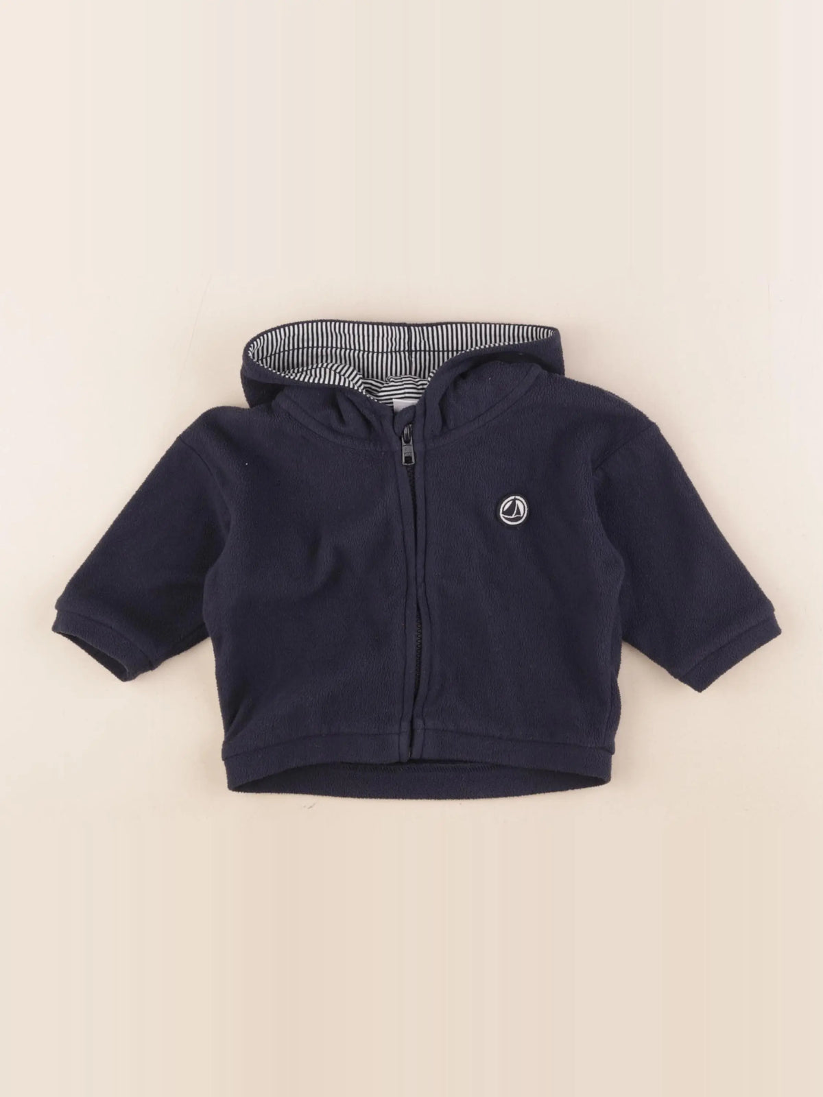 Petit Bateau - polaire bleu - 12 mois