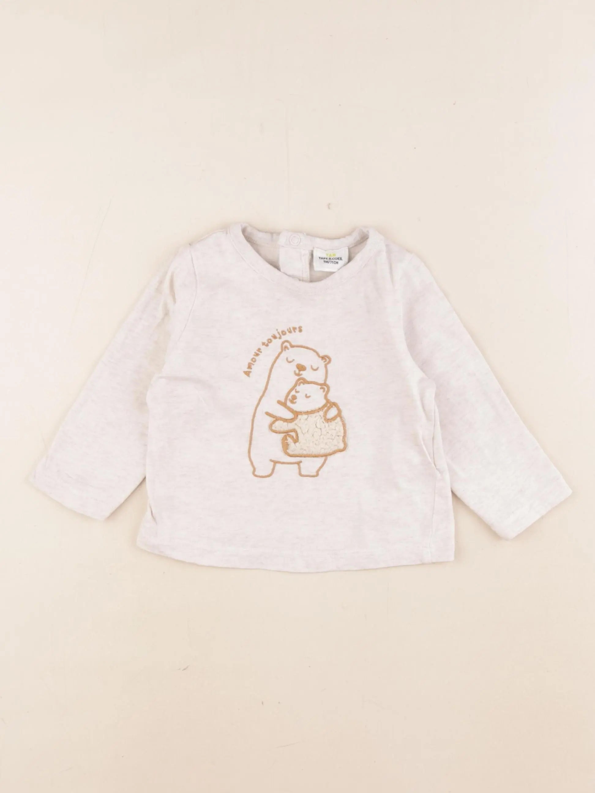 Tape à l'oeil - tee-shirt beige - 9 mois