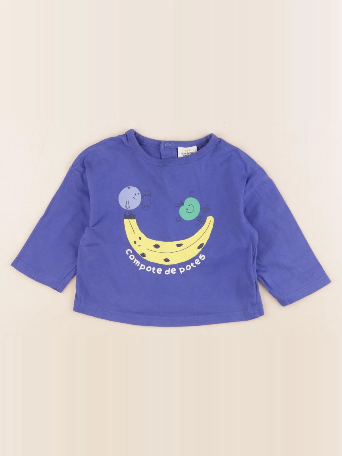 Tape à l'oeil - tee-shirt bleu - 9 mois