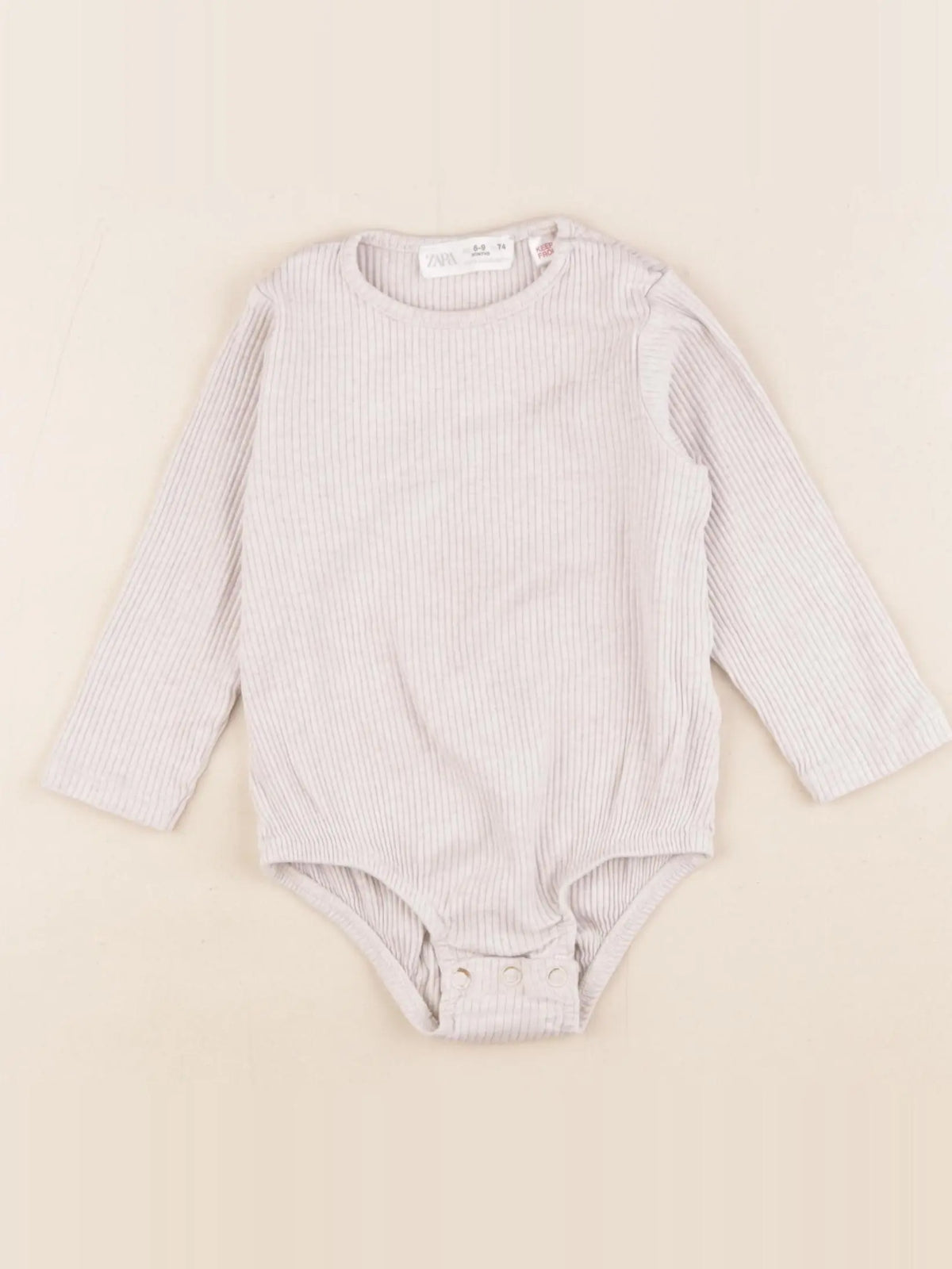 Zara - body beige - 6/9 mois