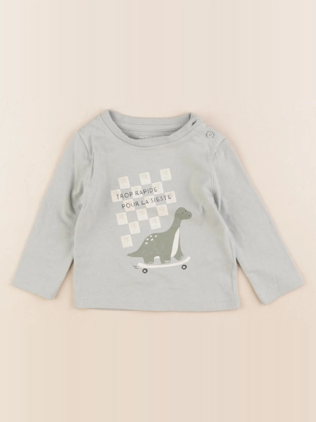 Vertbaudet - tee-shirt vert - 6 mois