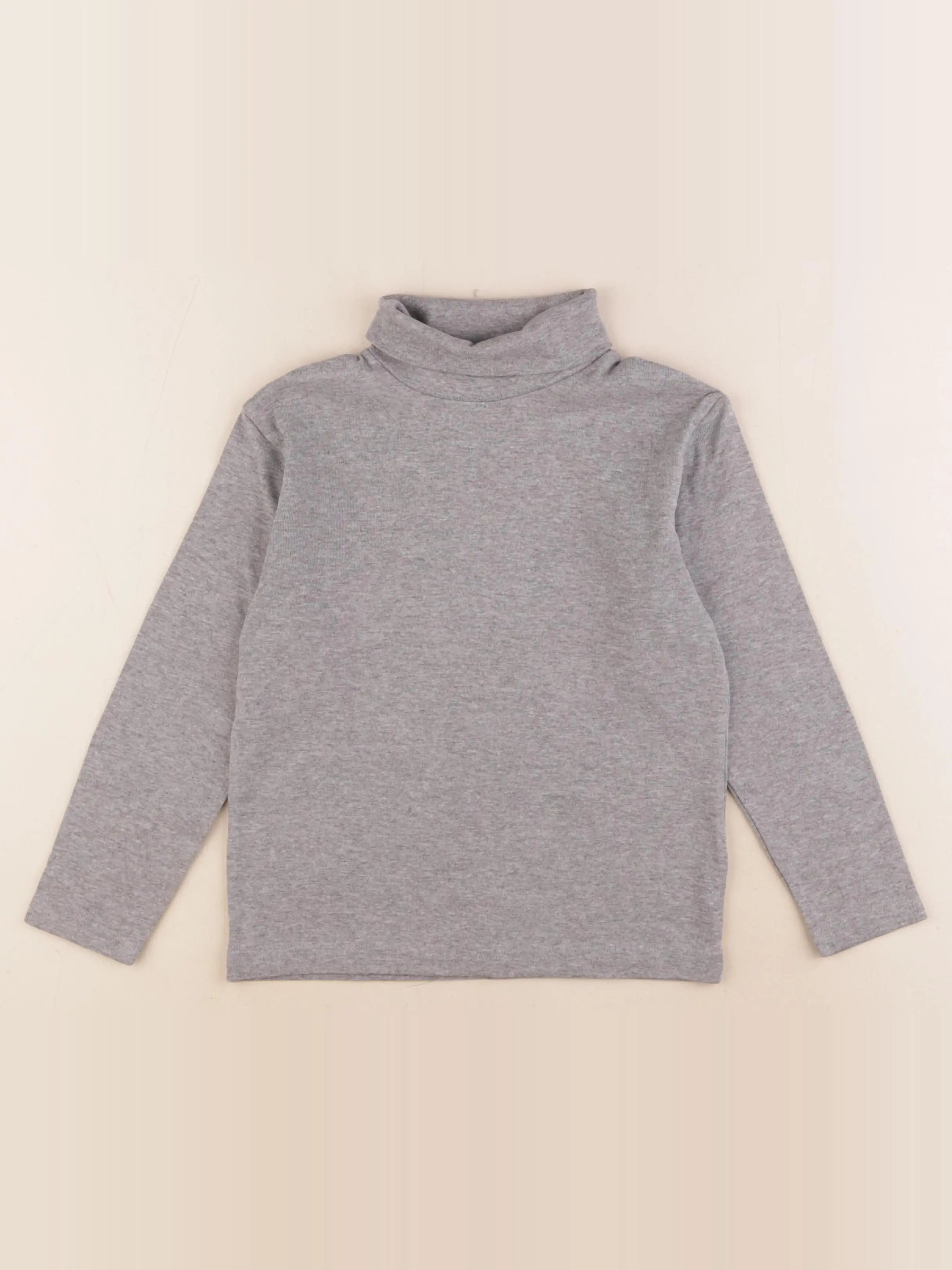 Vertbaudet - sous-pull gris - 8 ans