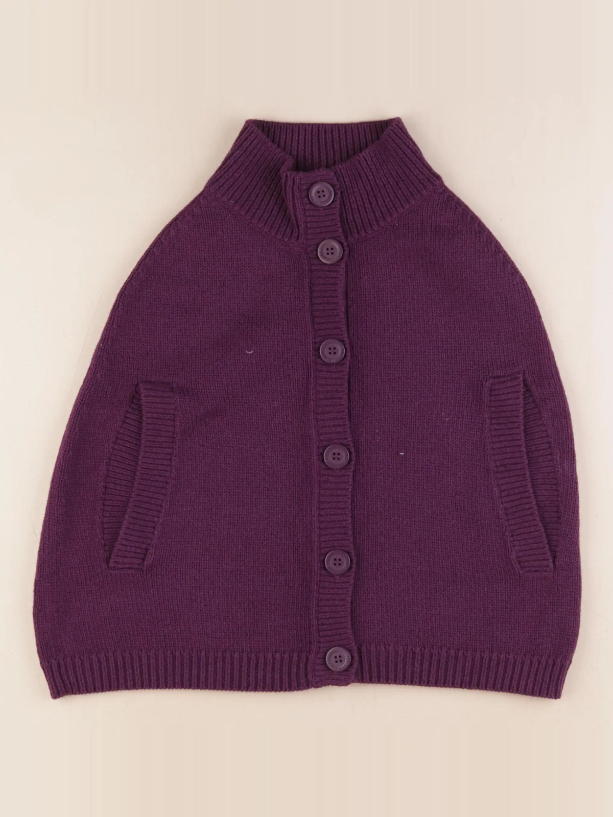 Petit Bateau - cape violet - 4/6 ans
