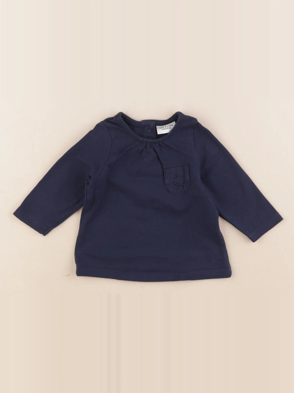 Tape à l'oeil - tee-shirt bleu - 3 mois