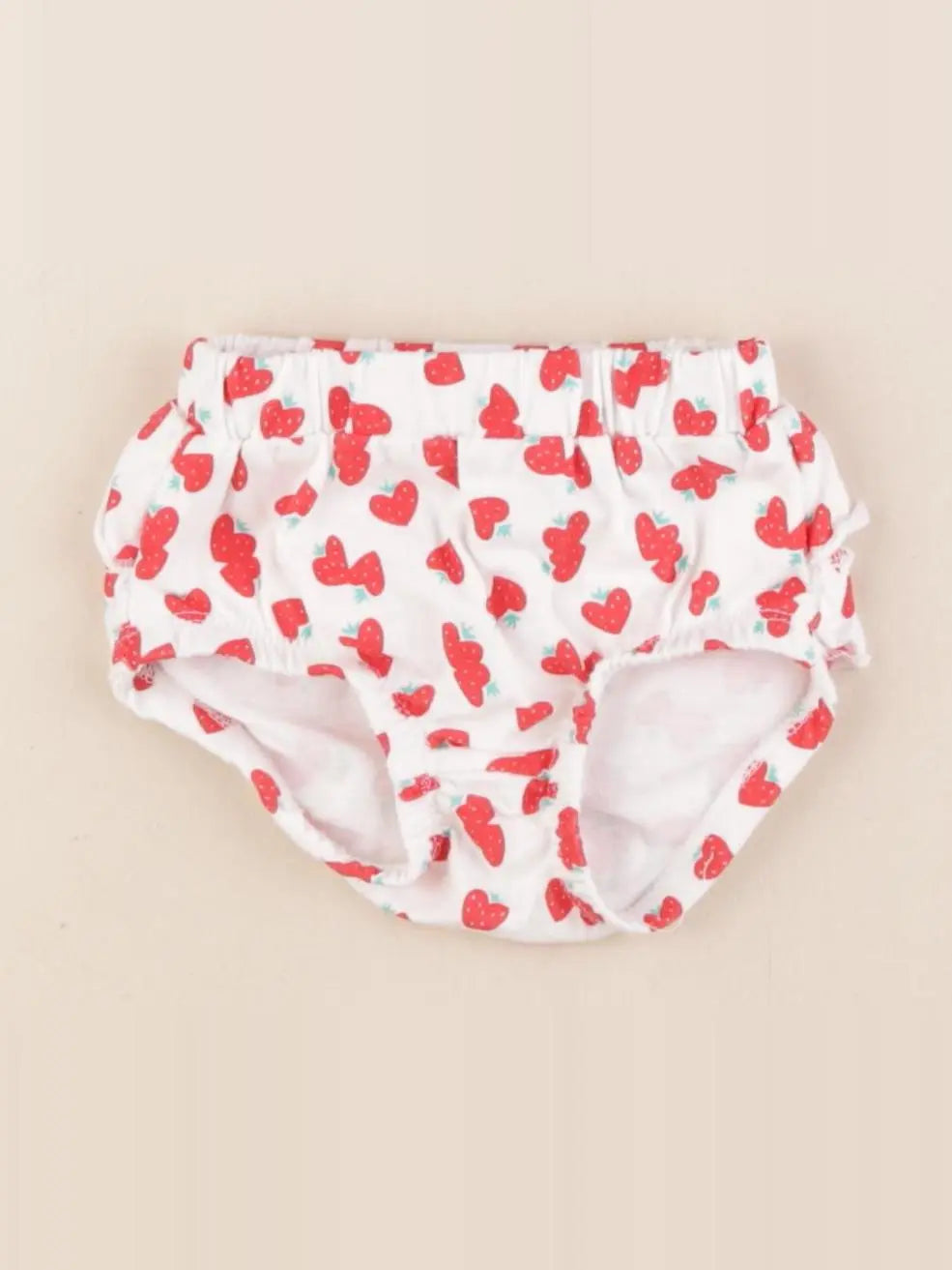 La Redoute - bloomer blanc, rouge - 3 mois