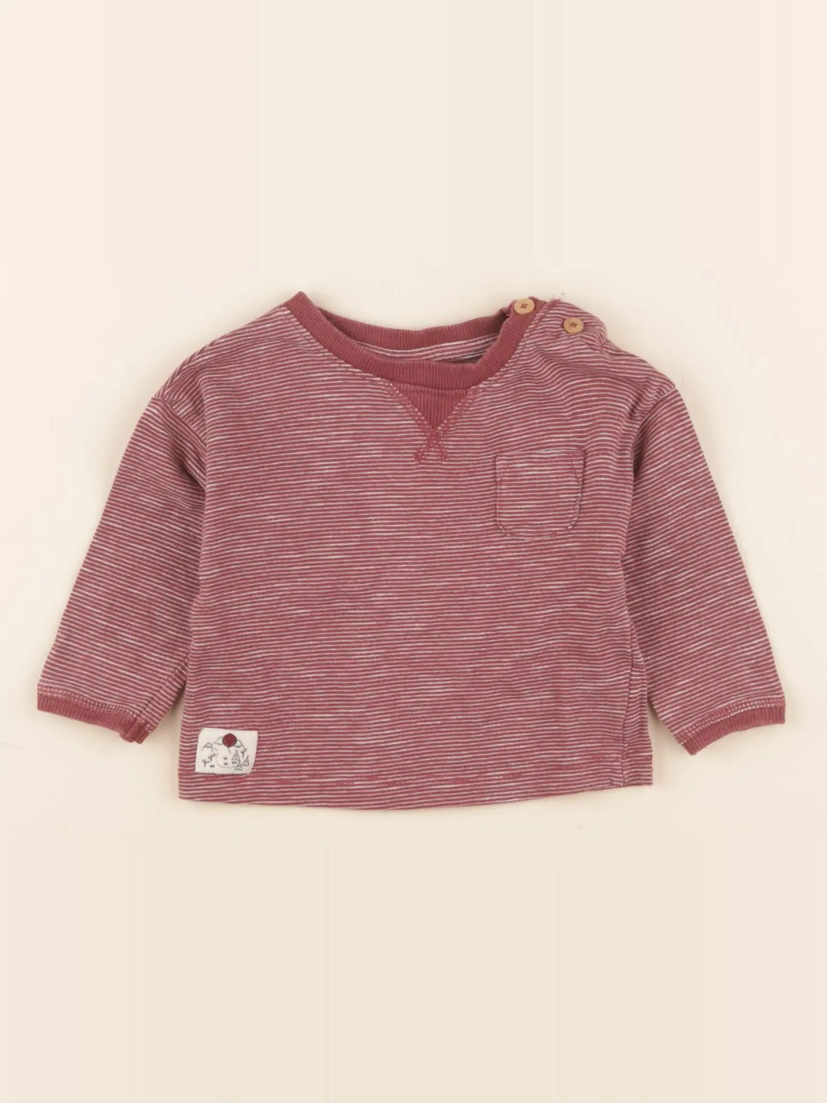 Tape à l'oeil - tee-shirt blanc, rouge - 3 mois