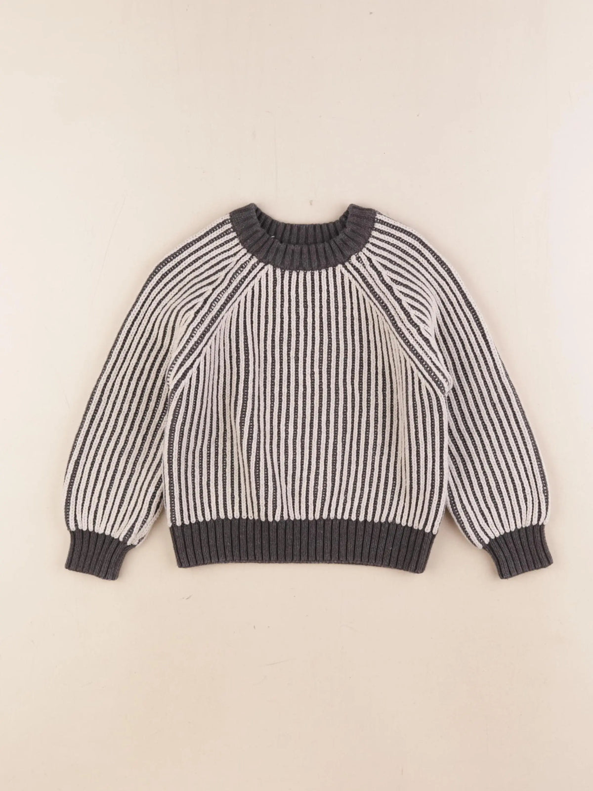 Vertbaudet - pull beige, gris - 4 ans