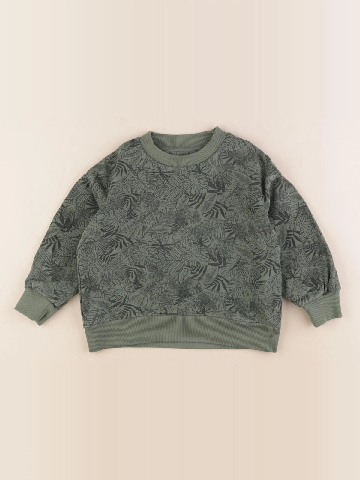 Vertbaudet - sweat vert - 4 ans