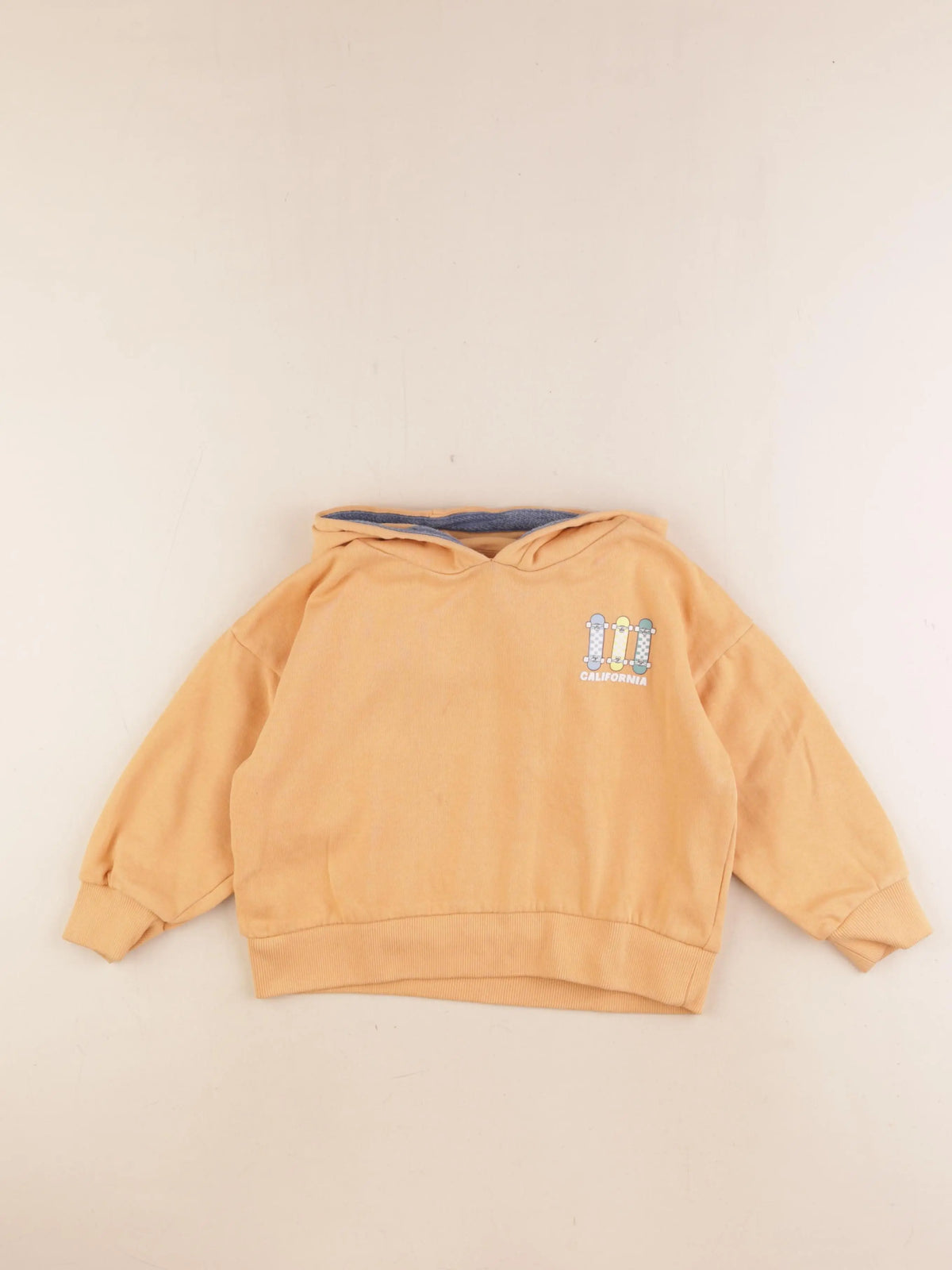 Vertbaudet - sweat orange - 4 ans