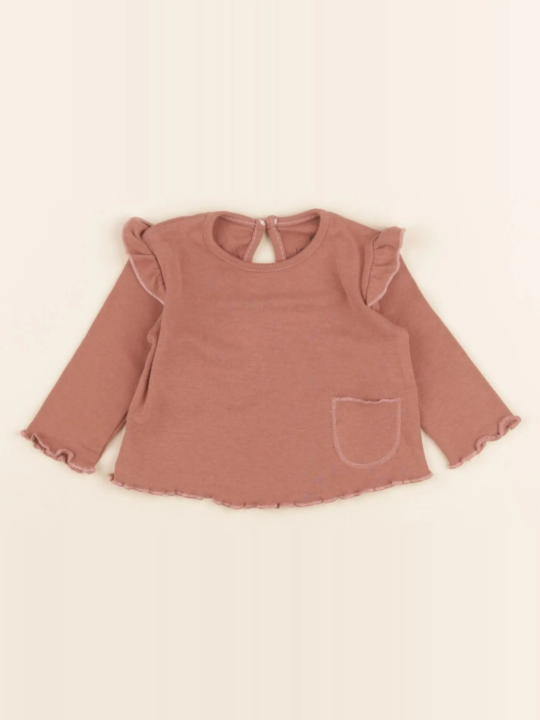 La Redoute - tee-shirt marron - 1 mois