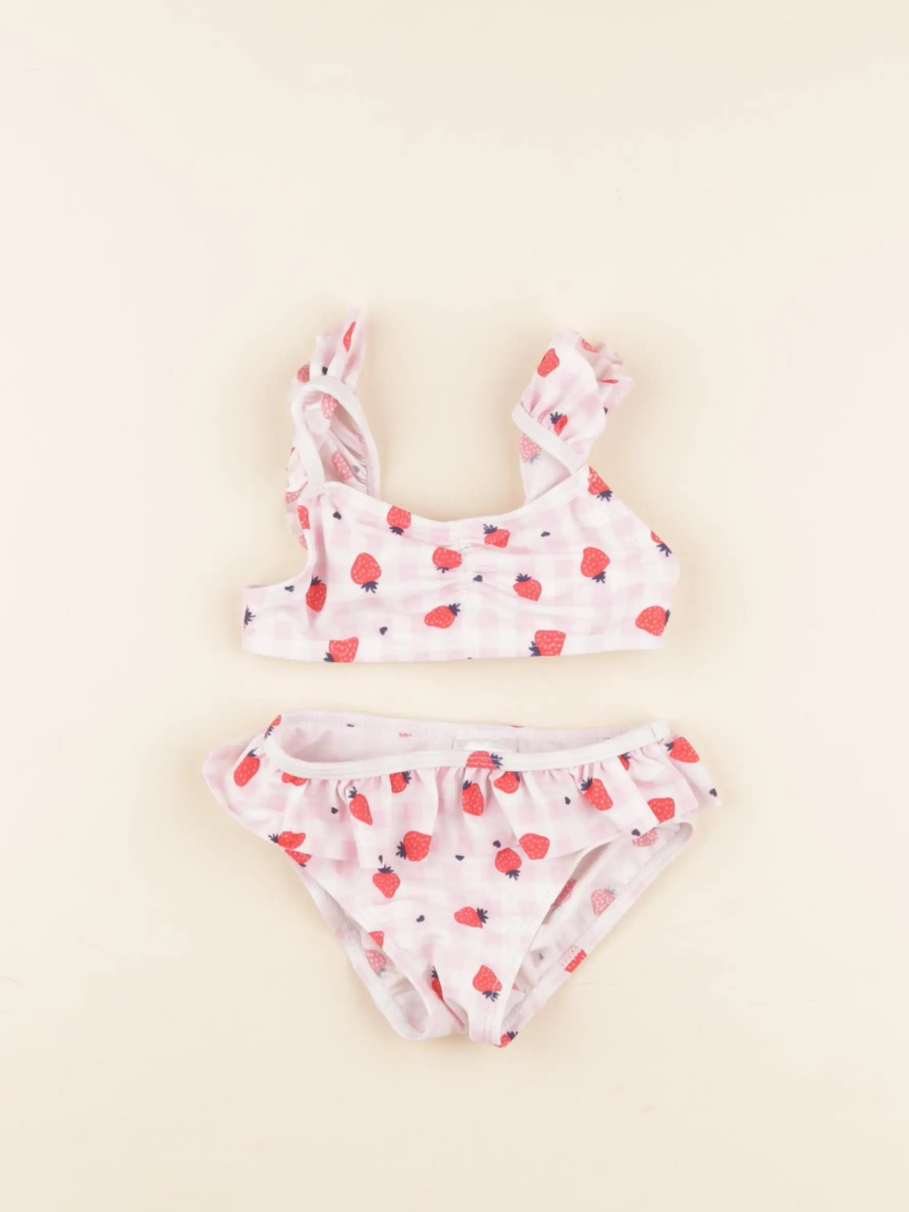 Vertbaudet - maillot de bain rose - 2 ans