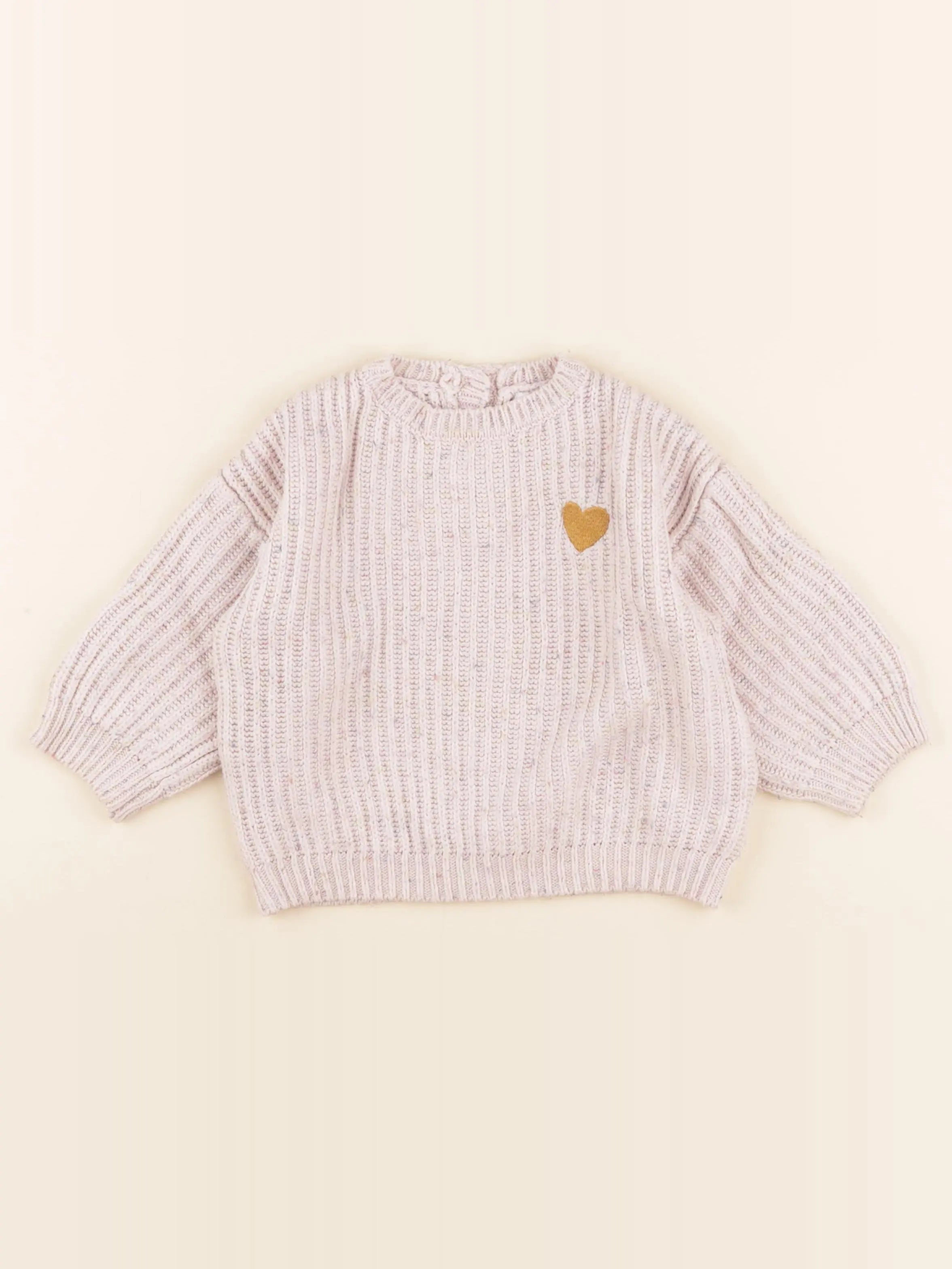 Vertbaudet - pull rose - 18 mois