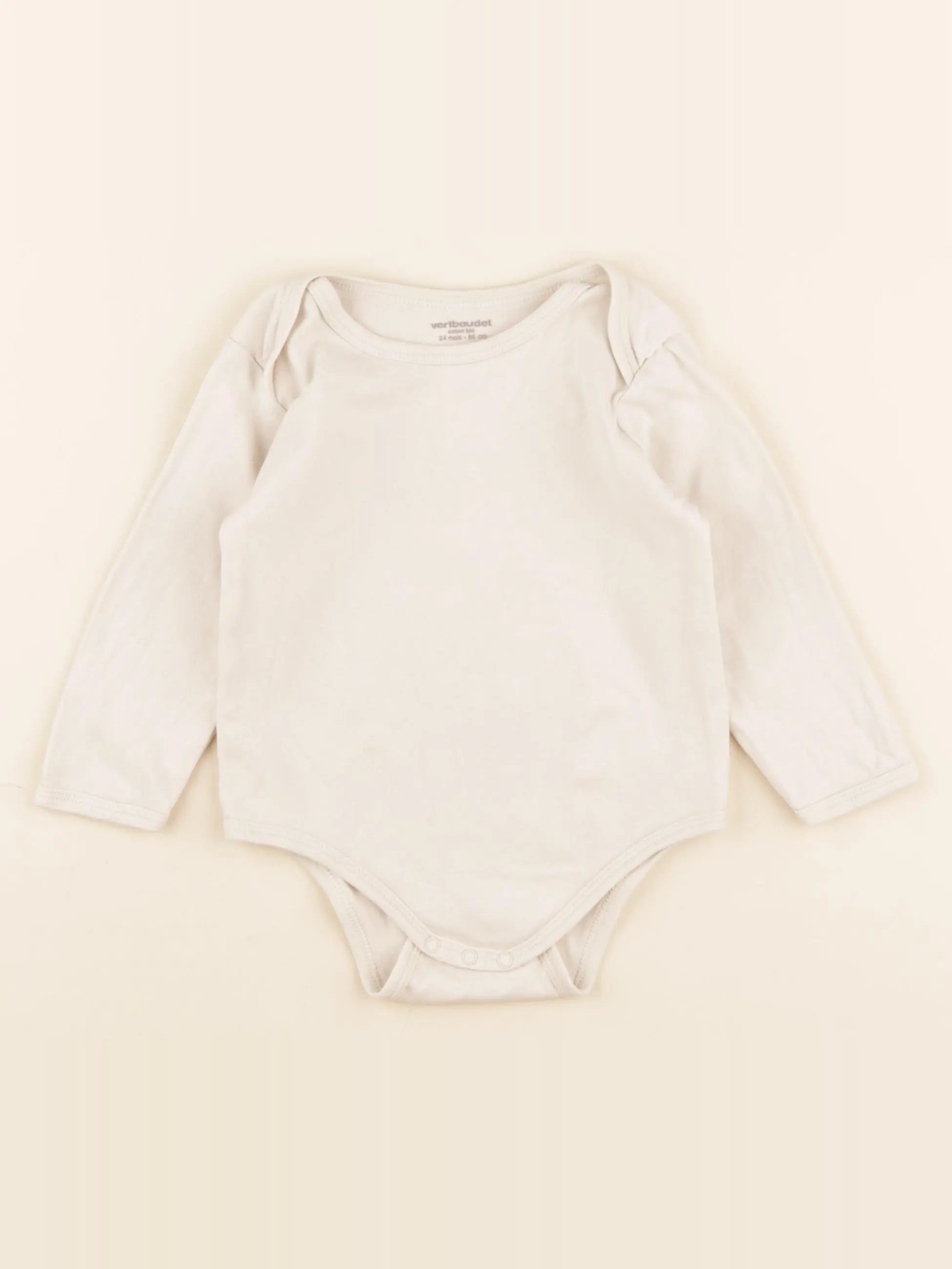 Vertbaudet - body beige - 24 mois