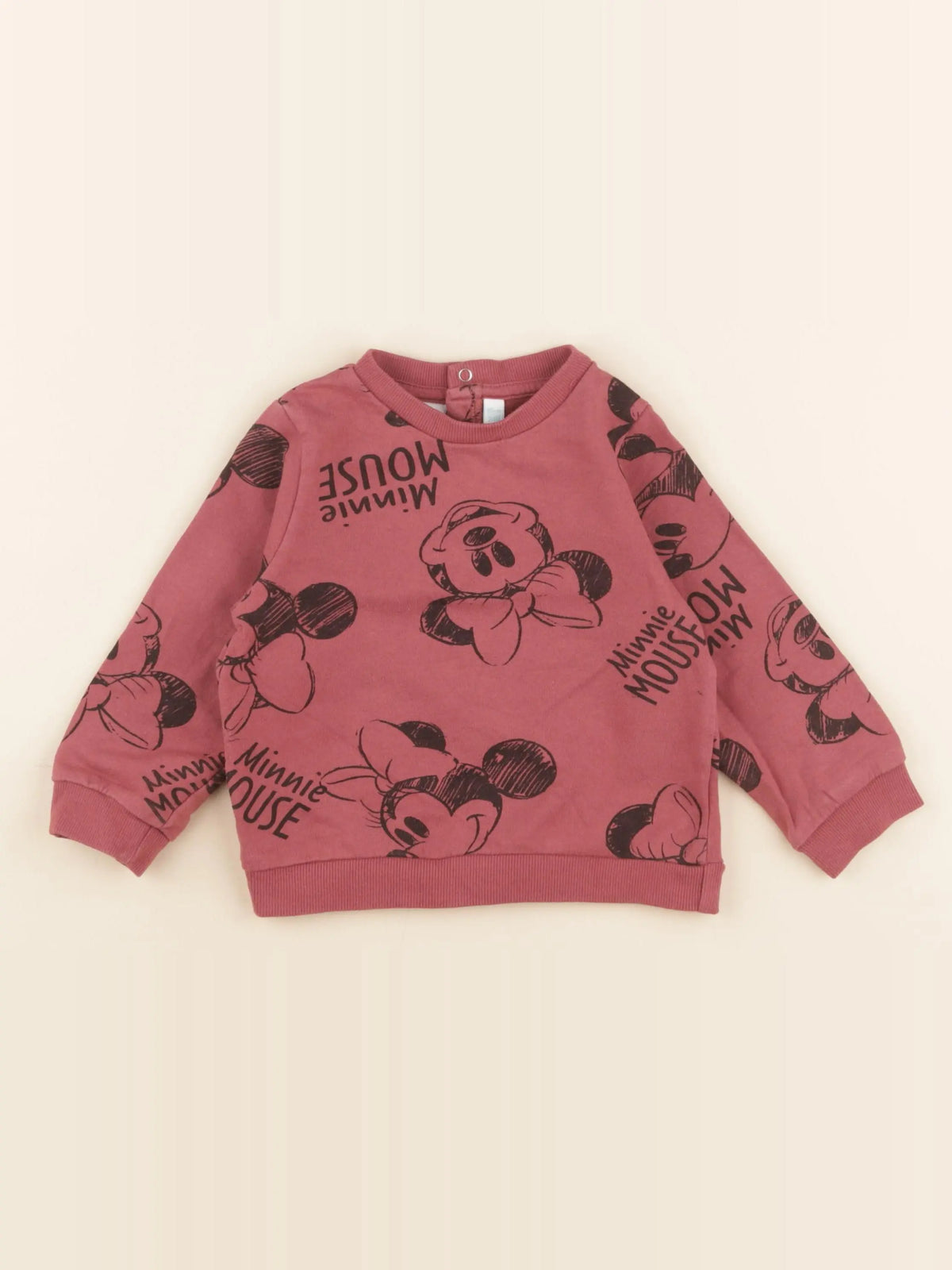 Vertbaudet - sweat rose - 24 mois