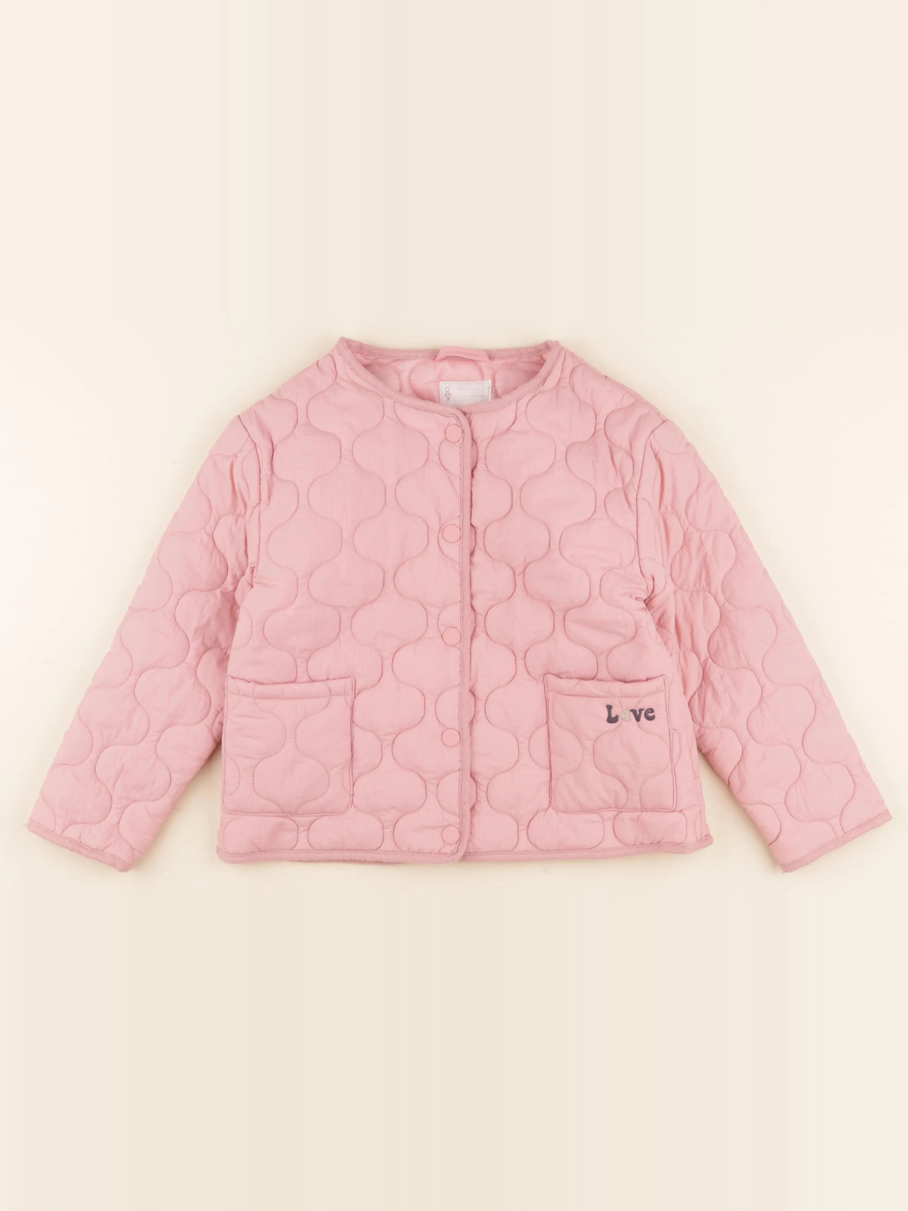 Vertbaudet - veste rose - 7 ans