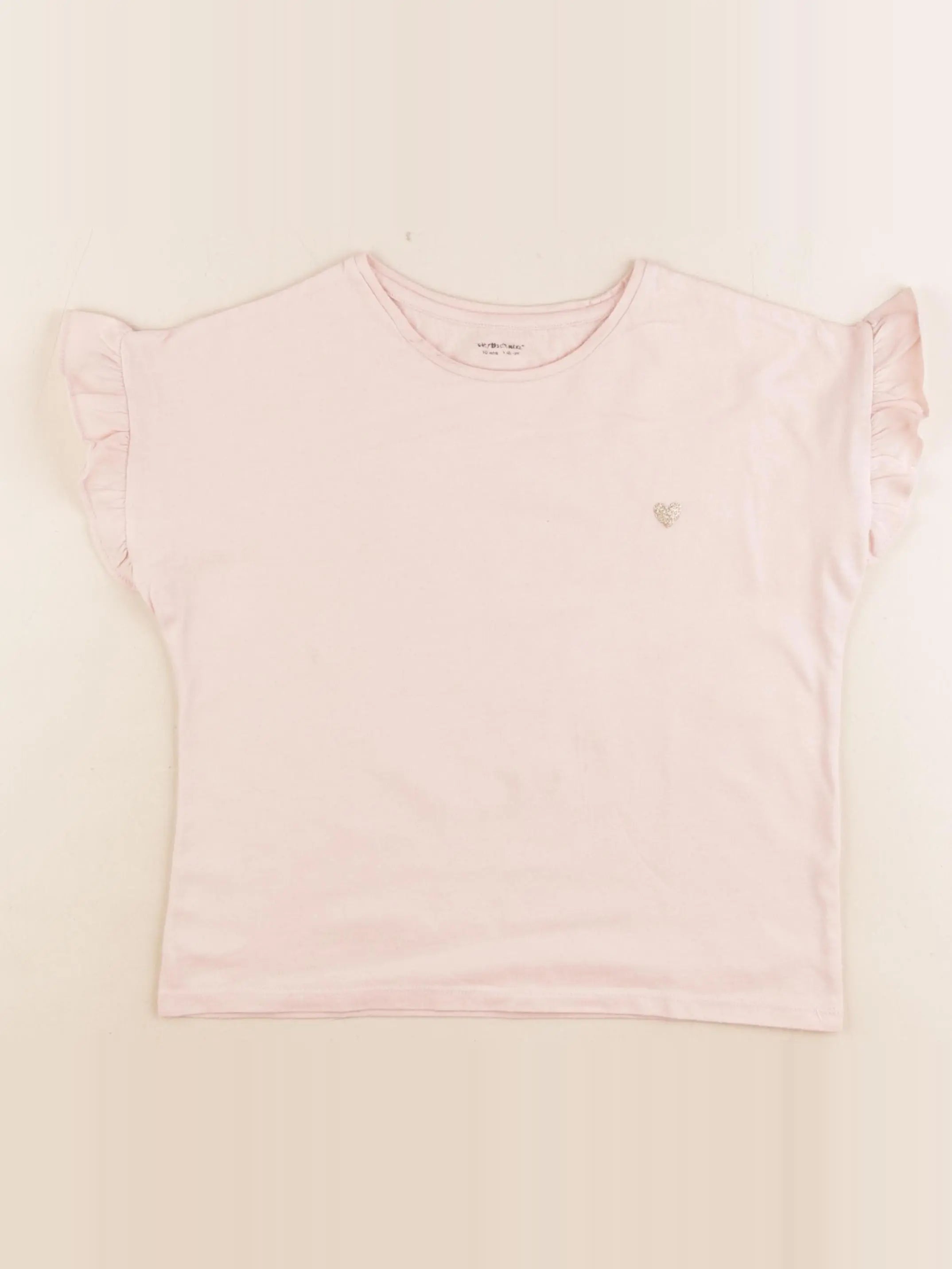 Vertbaudet - tee-shirt rose - 10 ans