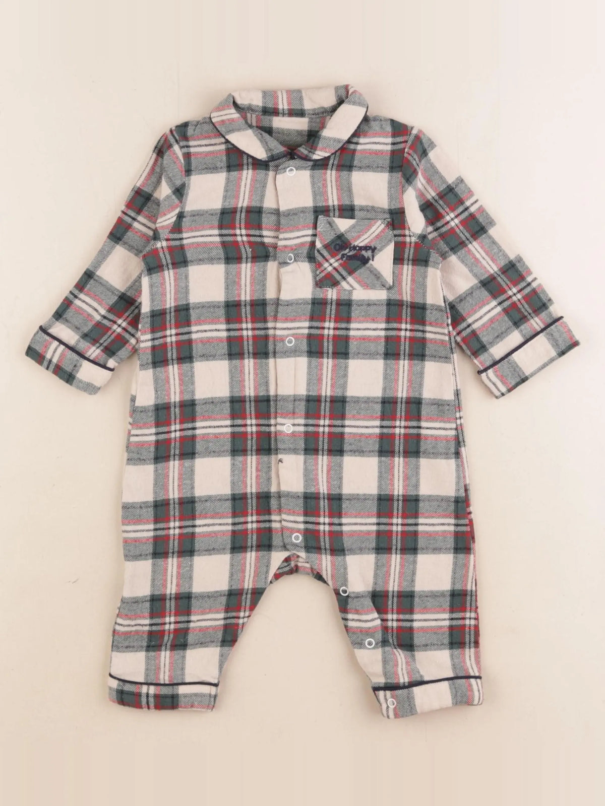 Vertbaudet - pyjama coton multicolore - 3/6 mois