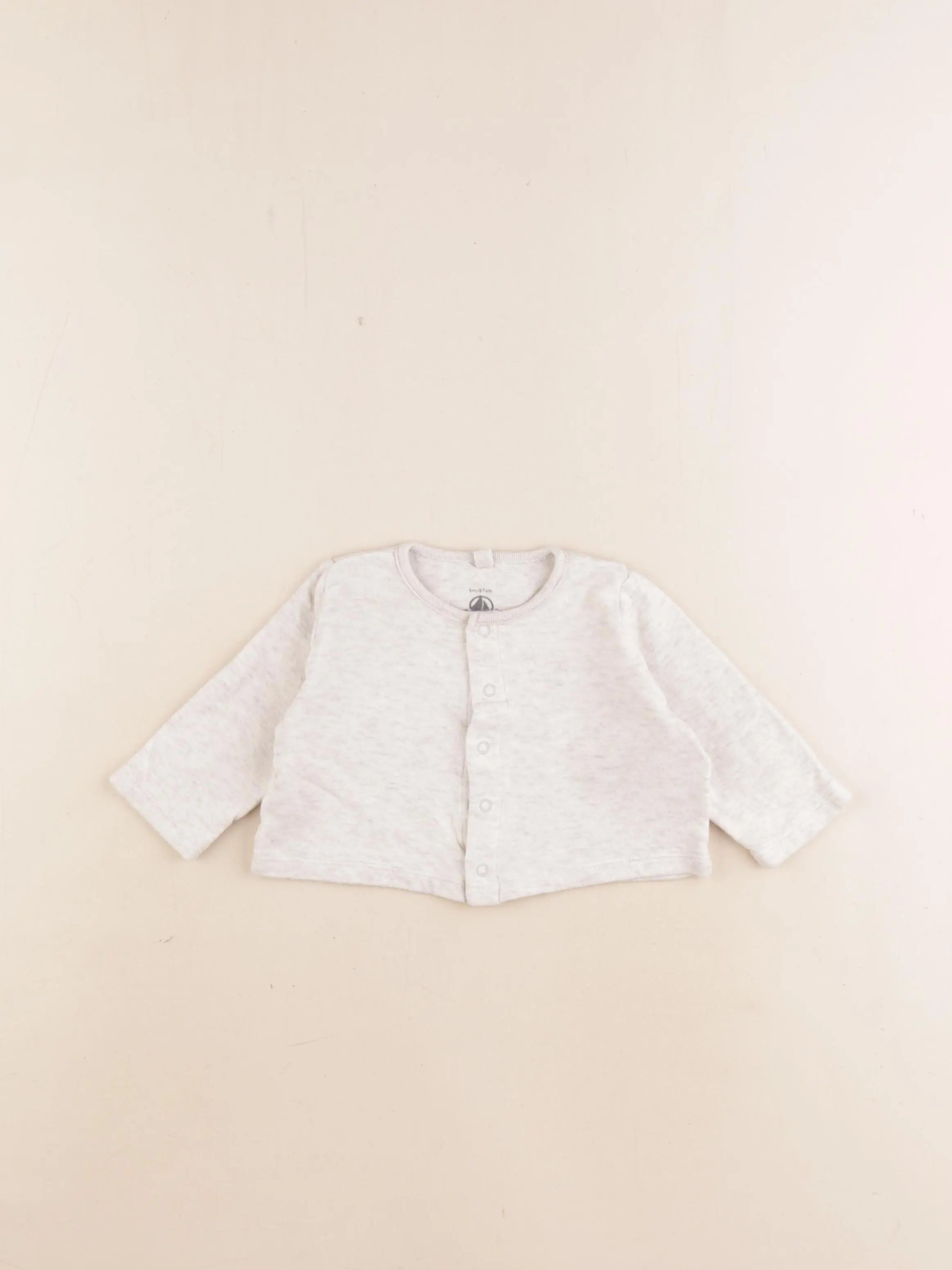 Petit Bateau - tee-shirt beige - 6 mois