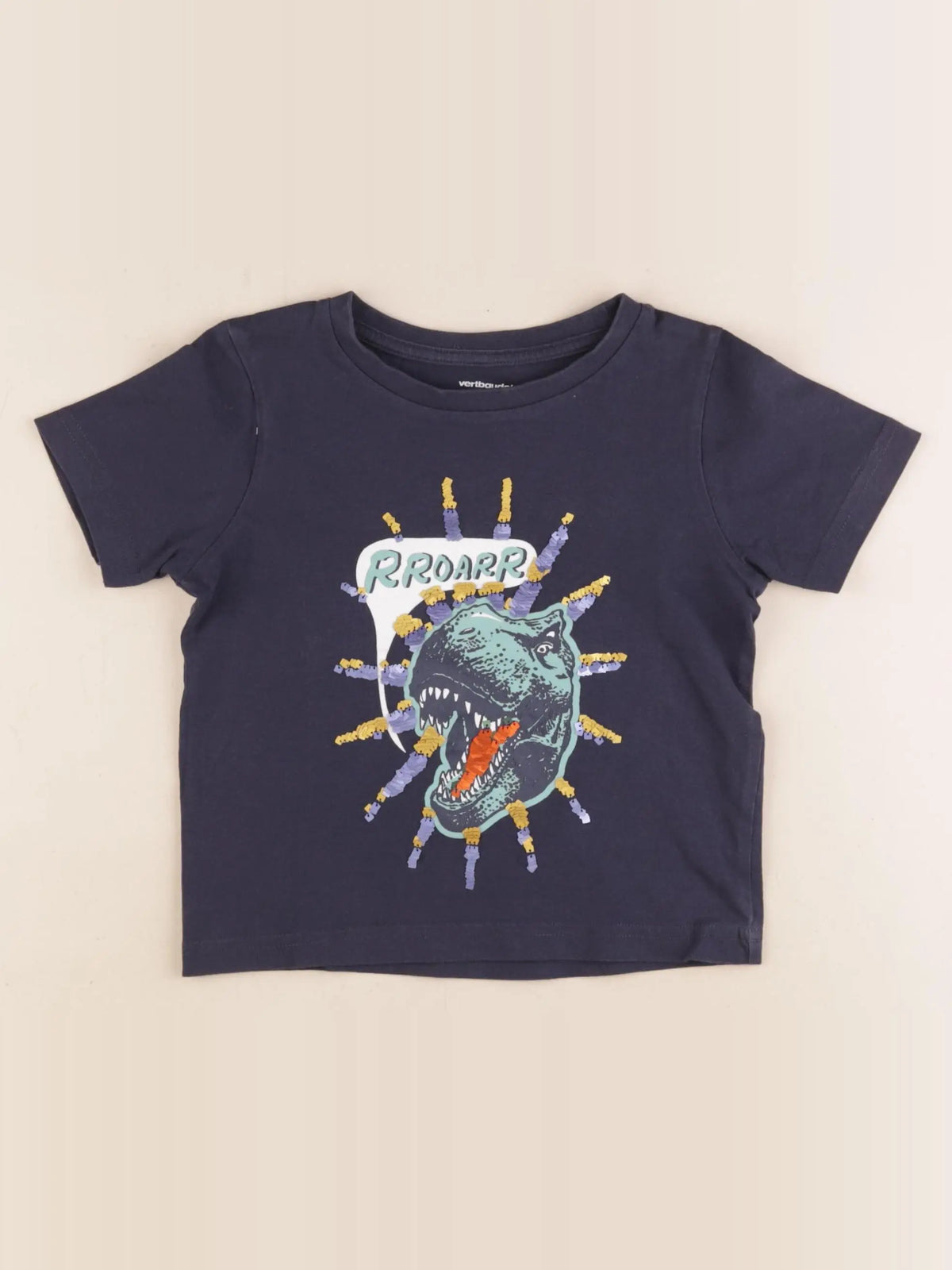 Vertbaudet - tee-shirt bleu - 4 ans