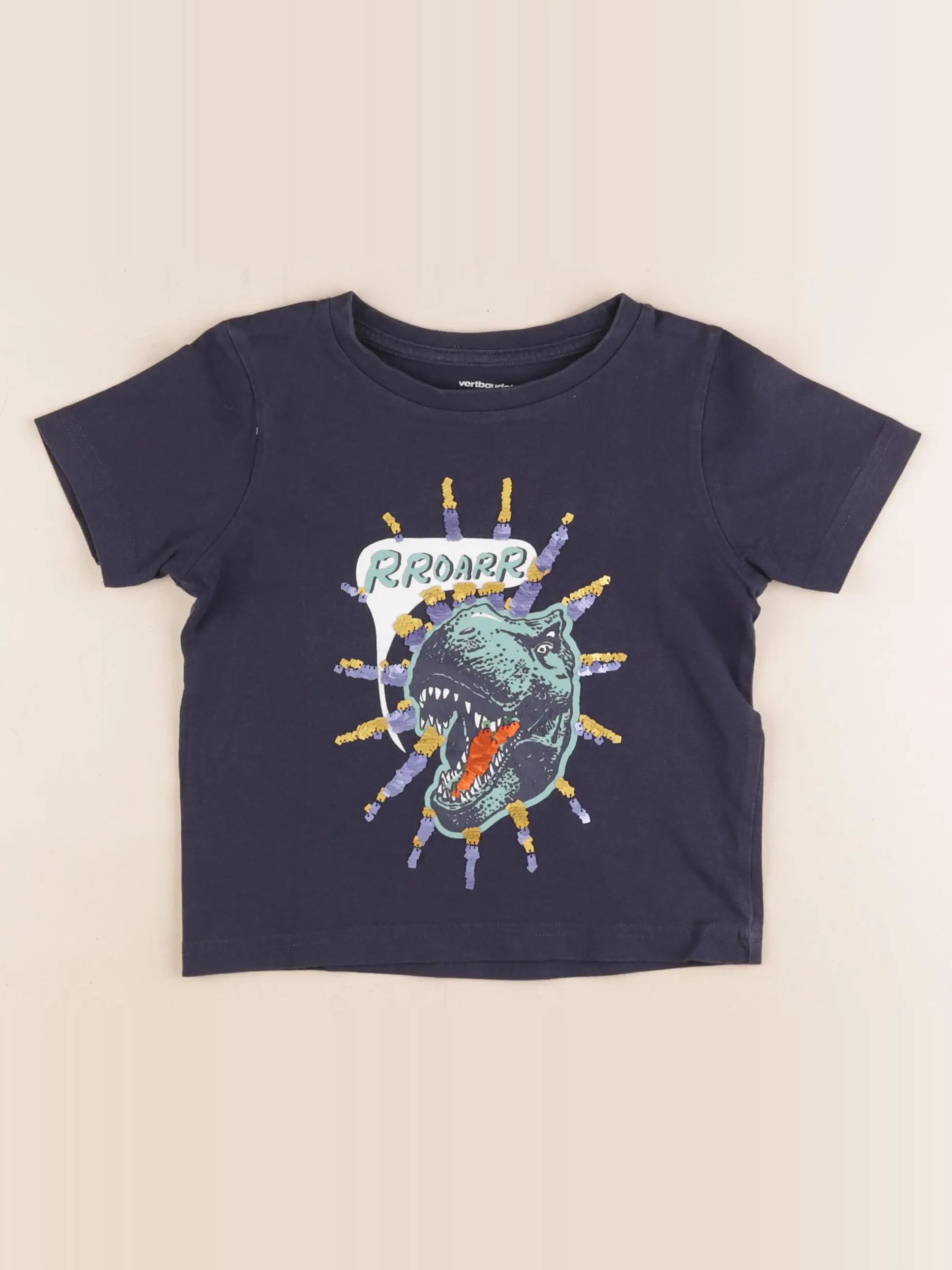 Vertbaudet - tee-shirt bleu - 4 ans