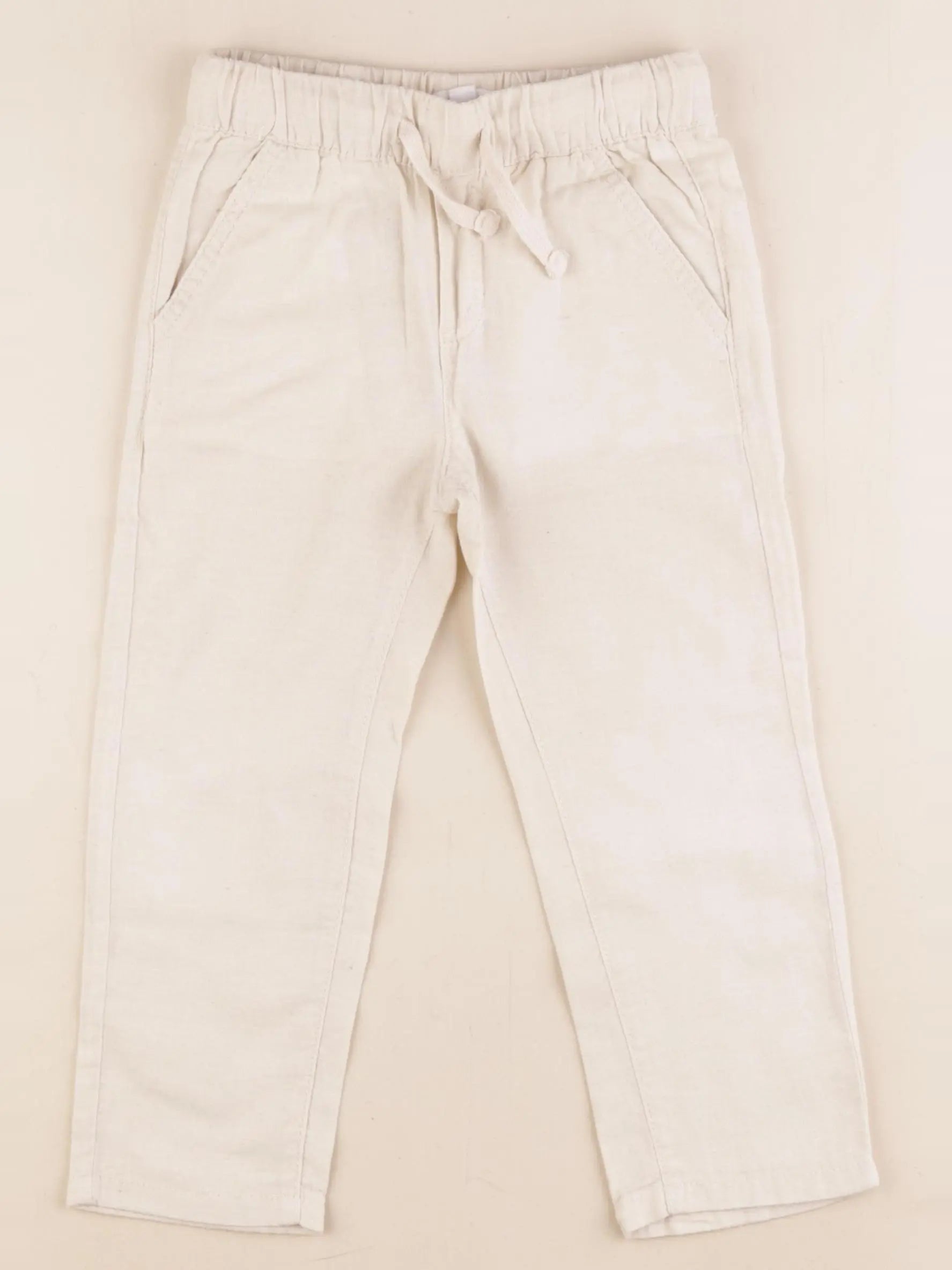 Vertbaudet - pantalon blanc - 3 ans