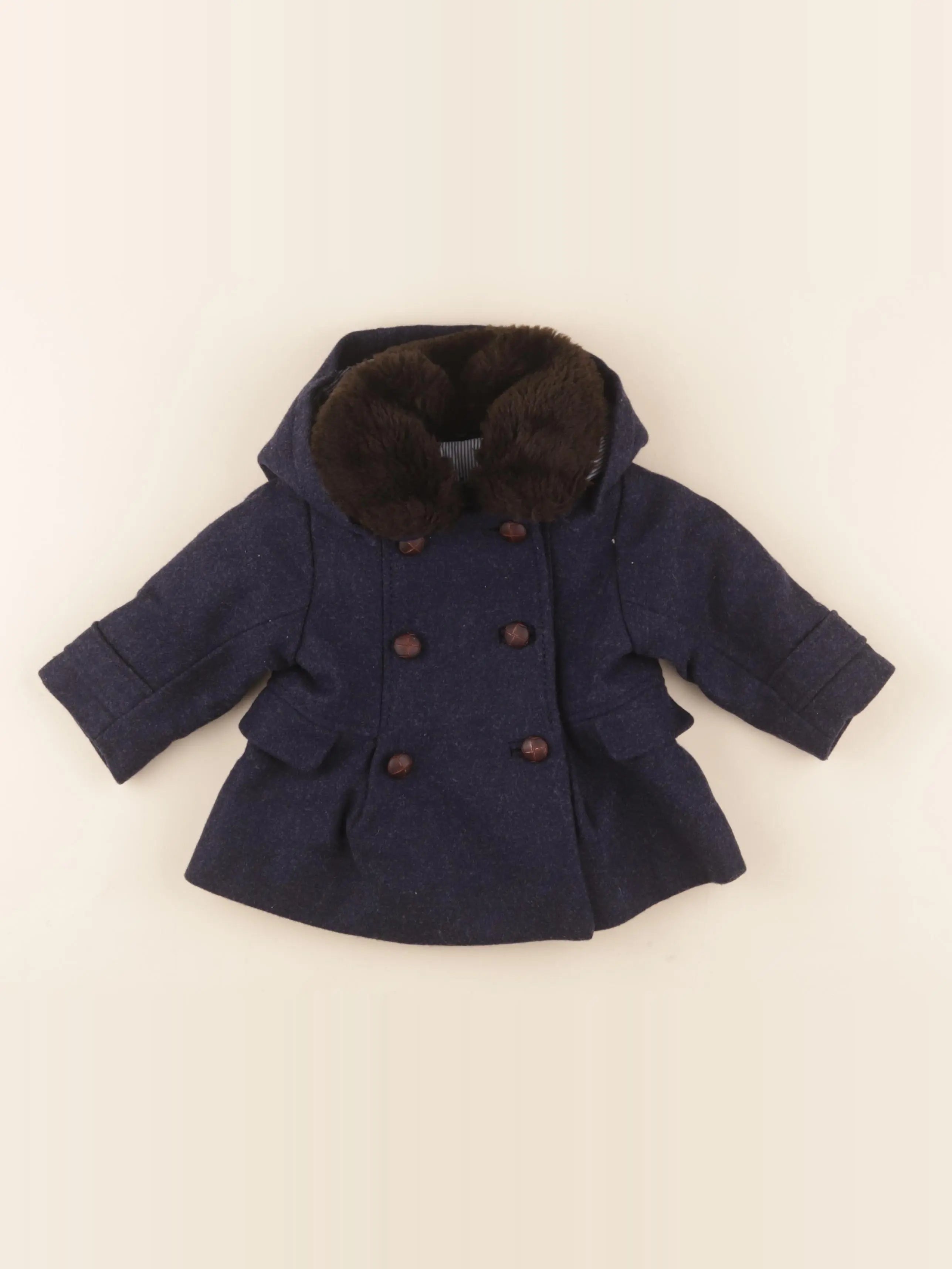 Jacadi - manteau bleu - 6 mois