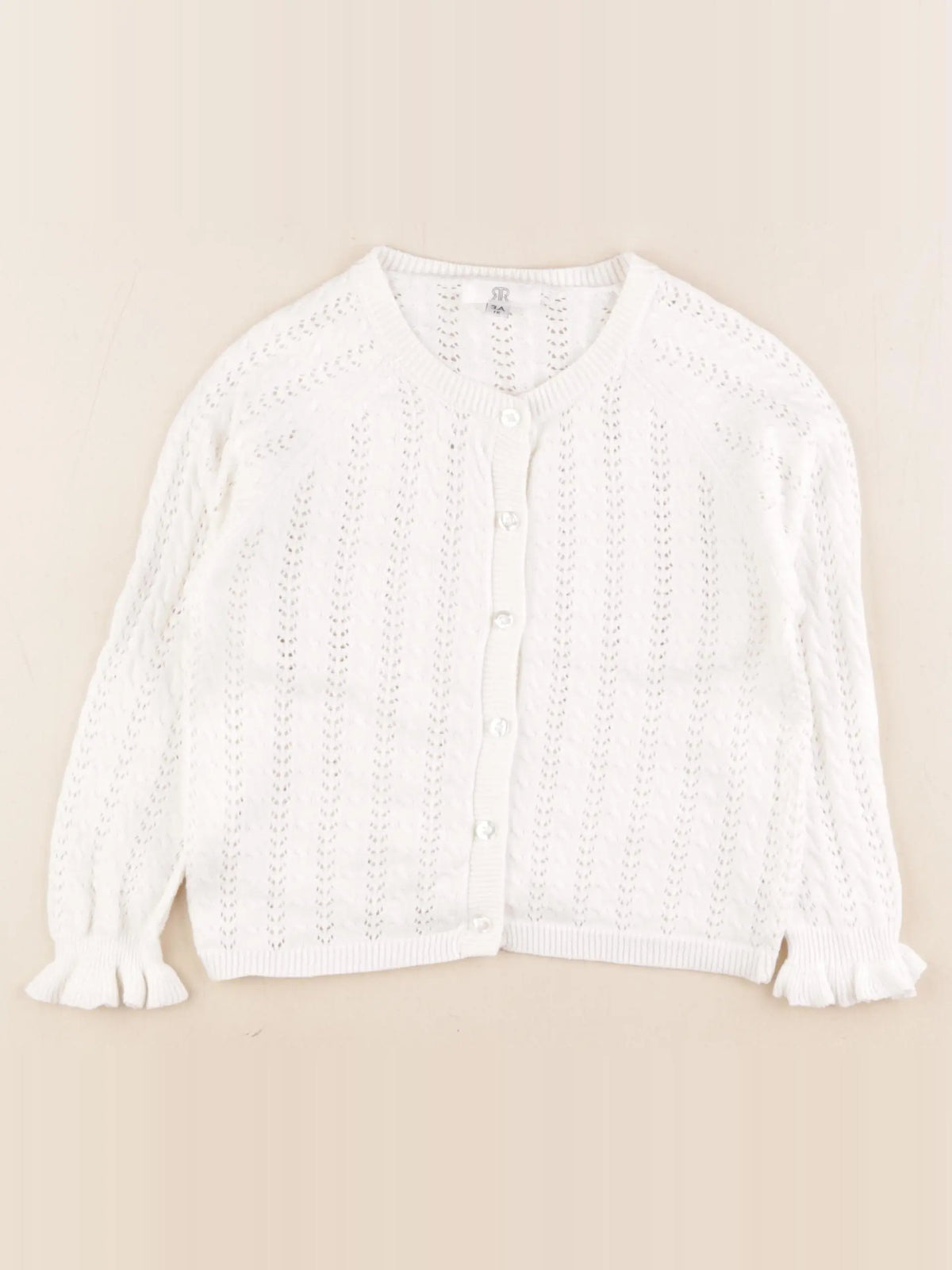 La Redoute - gilet blanc - 3 ans