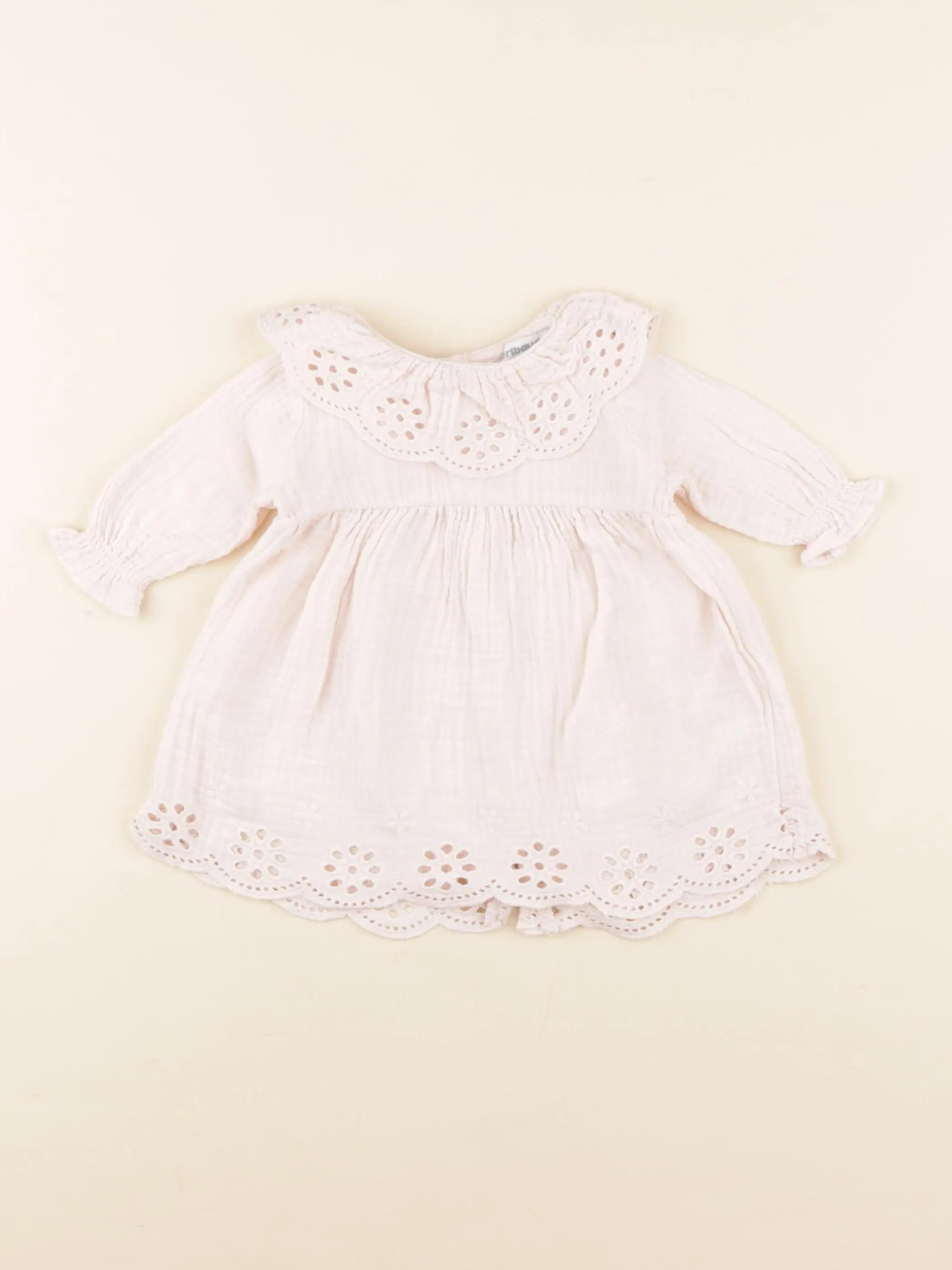 Vertbaudet - robe rose - 1 mois