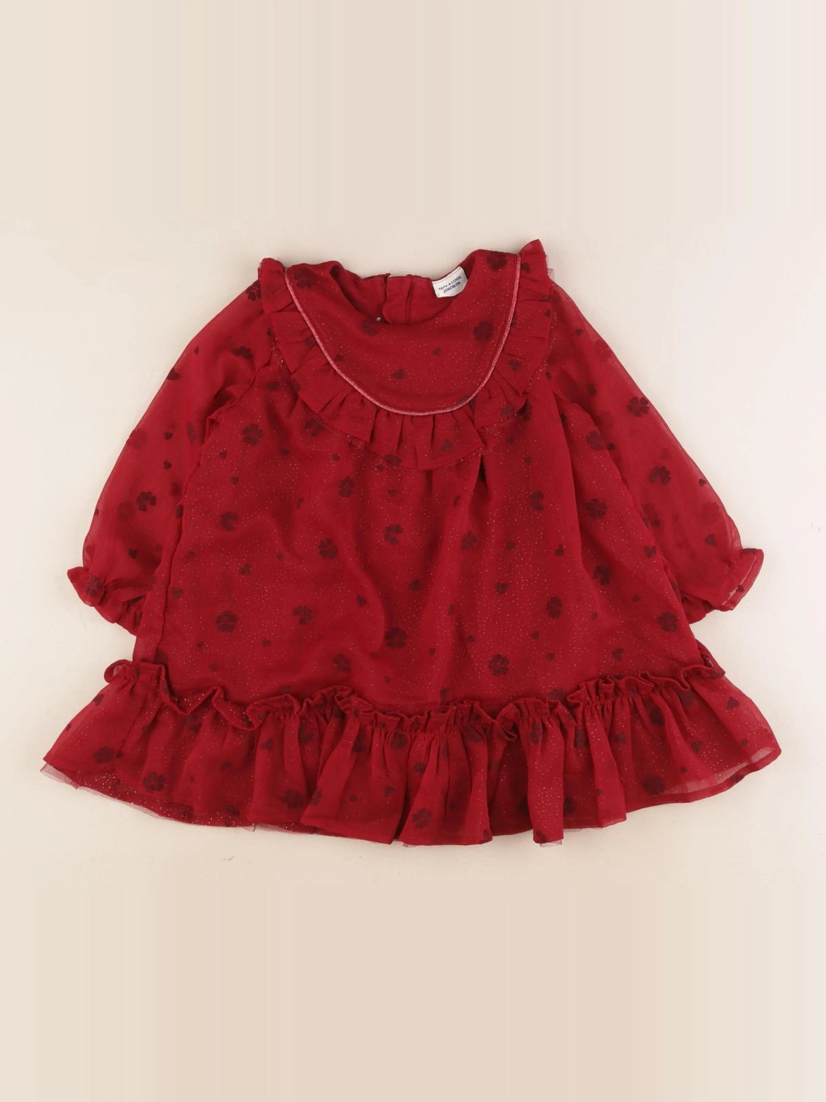 Tape à l'oeil - robe rouge - 24 mois