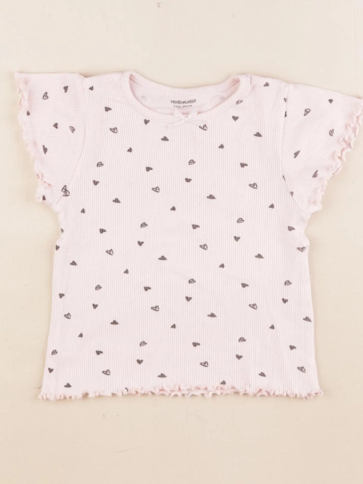 Vertbaudet - maillot de corps rose - 2 ans