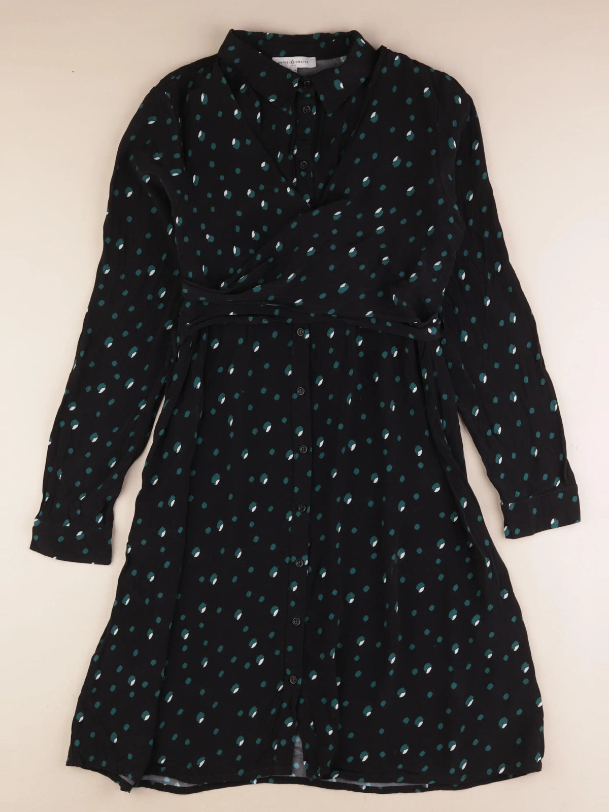 Envie de fraise - robe grossesse, allaitement noir, bleu - 40
