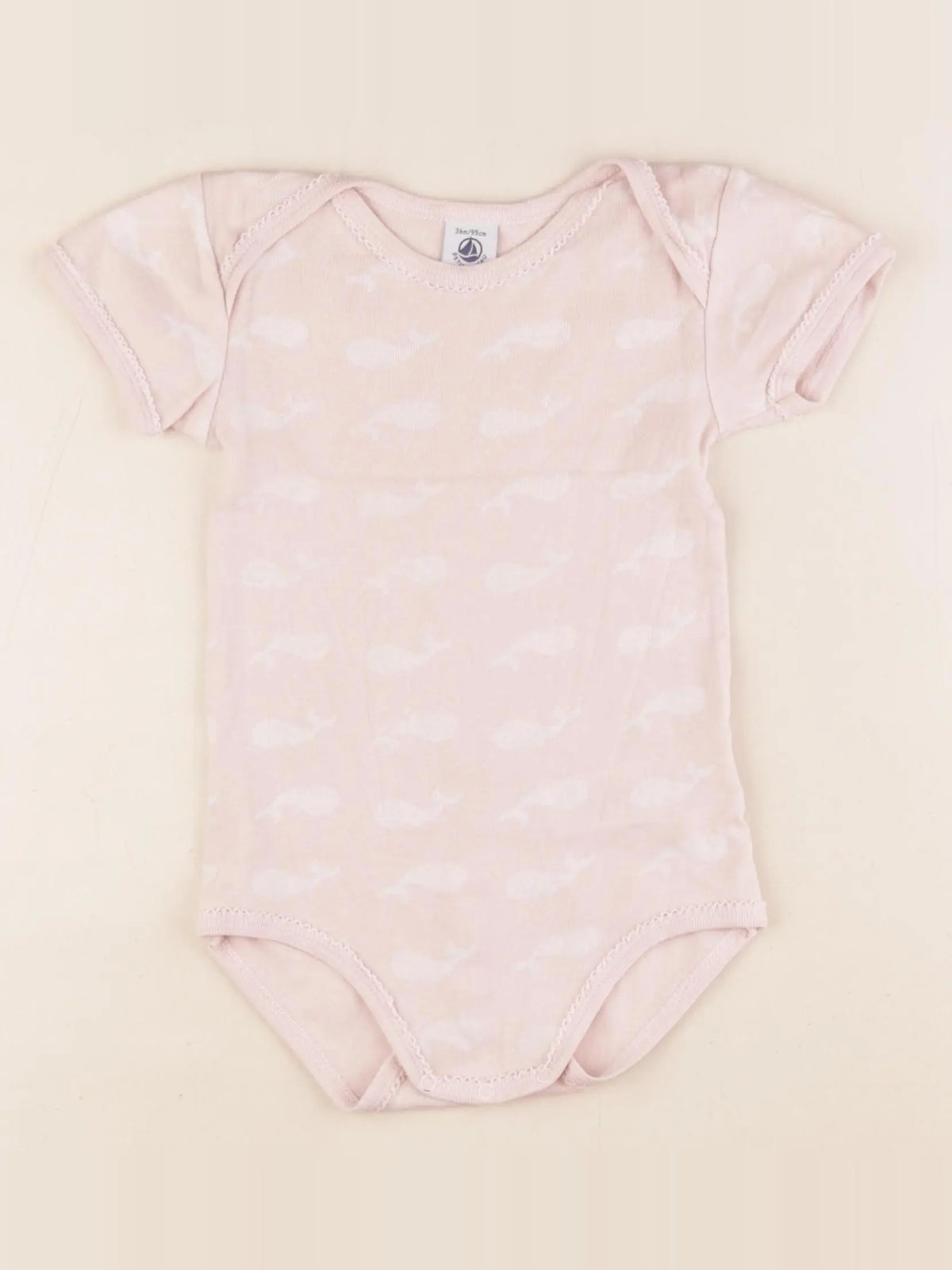 Petit Bateau - body rose - 36 mois