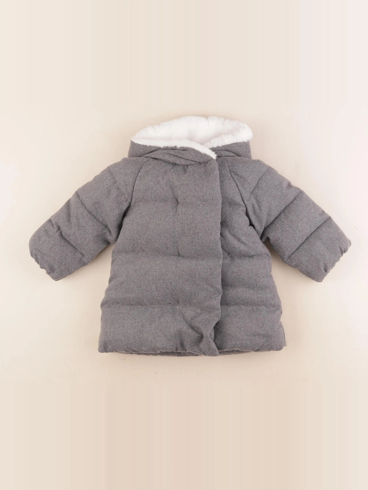 Jacadi - manteau gris, argent - 18 mois
