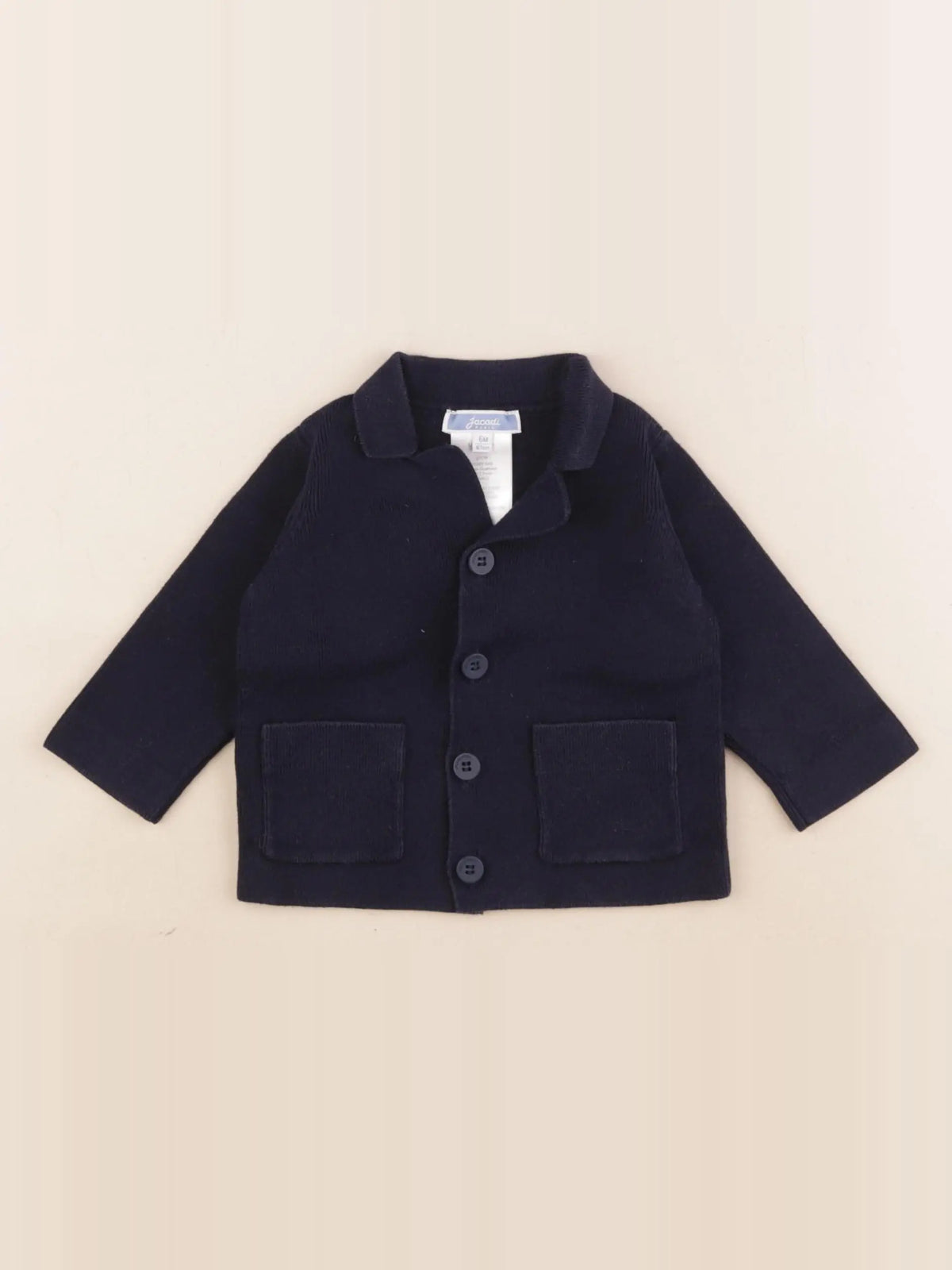 Jacadi - gilet bleu - 6 mois