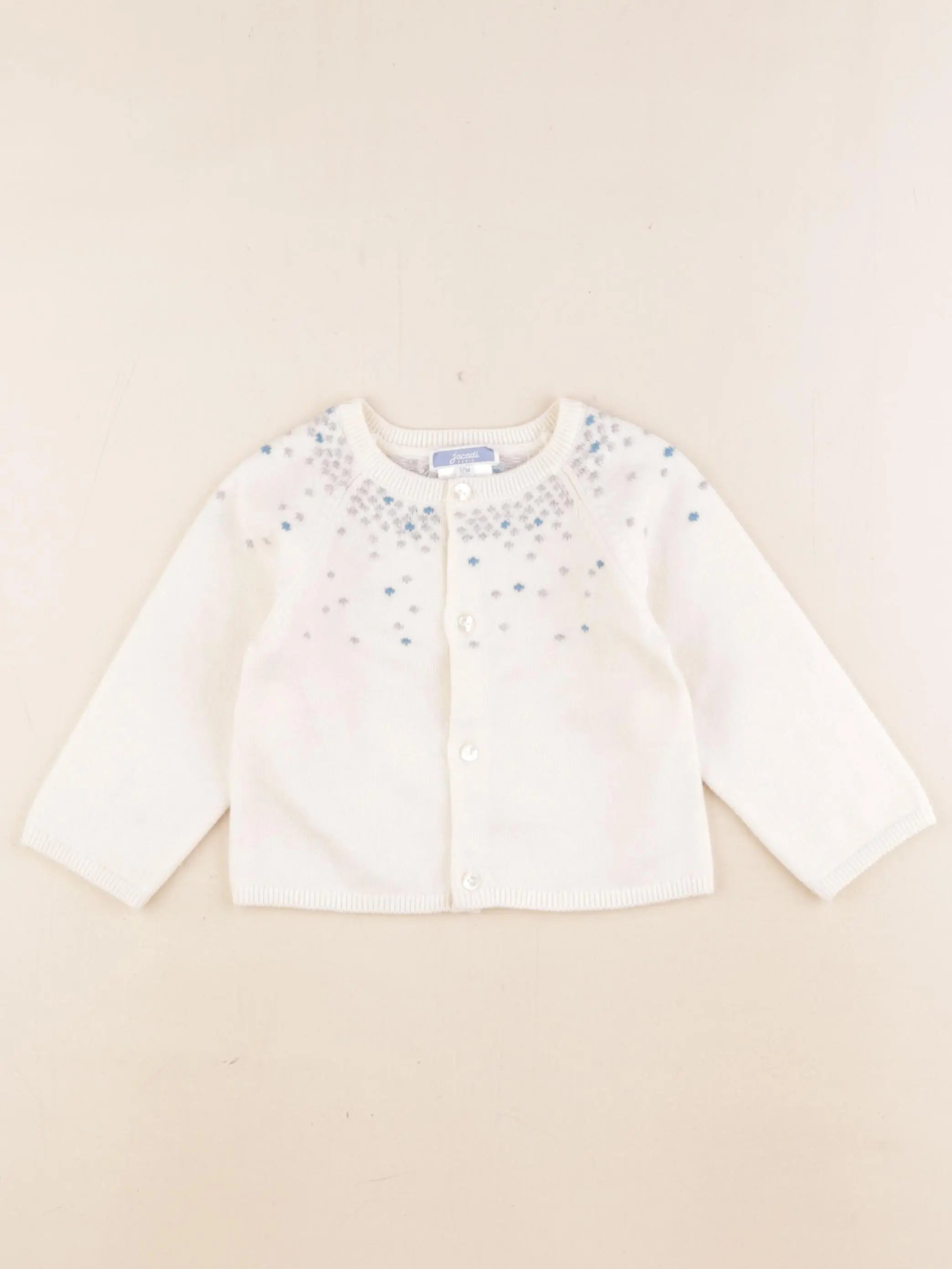 Jacadi - gilet beige - 12 mois