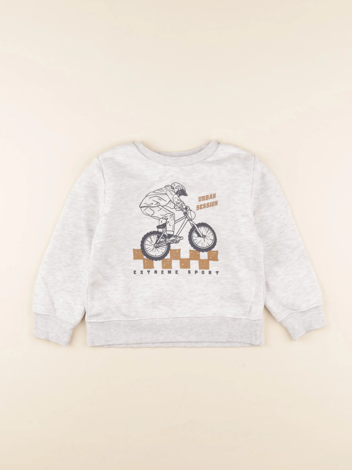 Vertbaudet - sweat gris - 4 ans