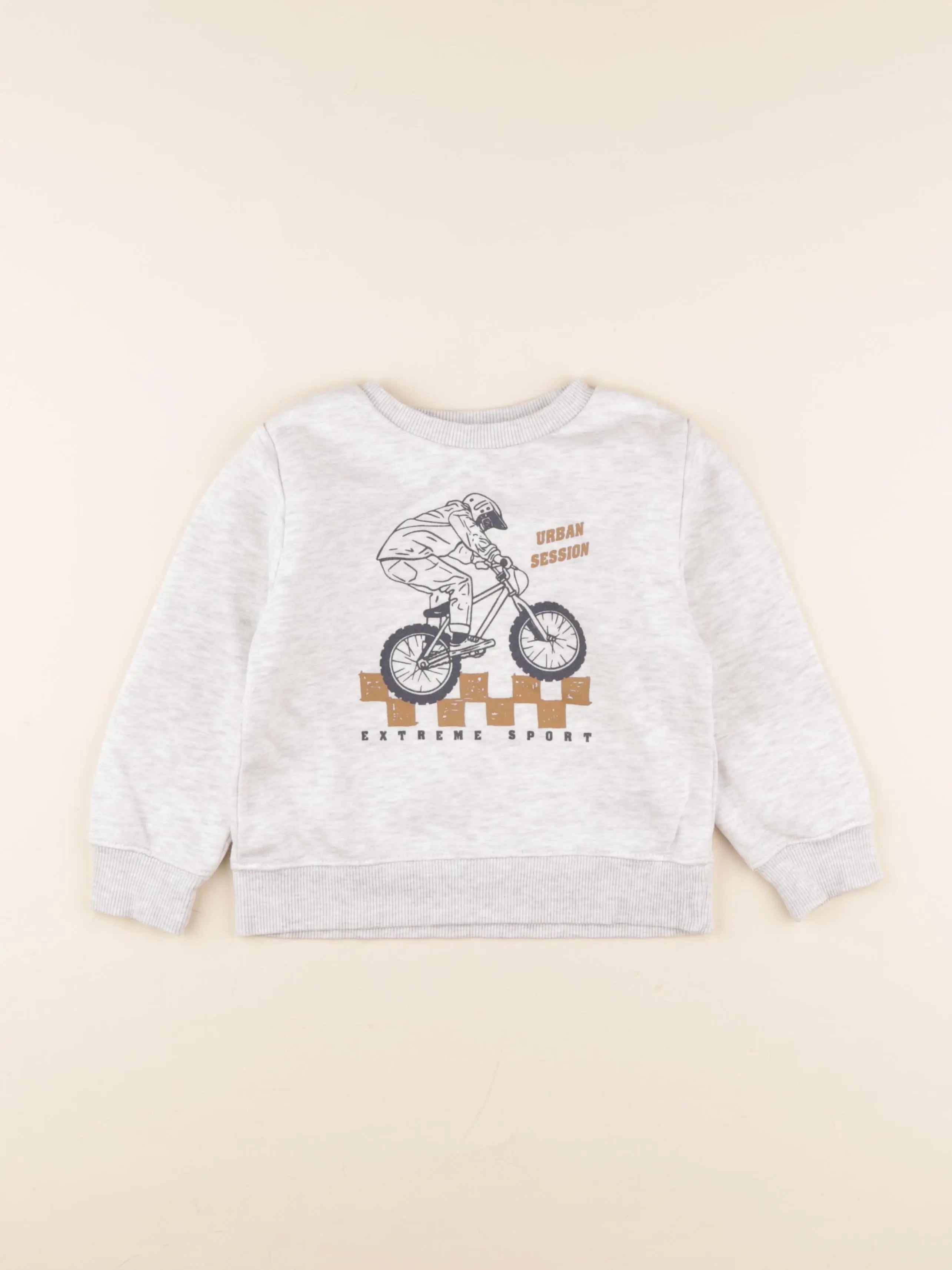 Vertbaudet - sweat gris - 4 ans