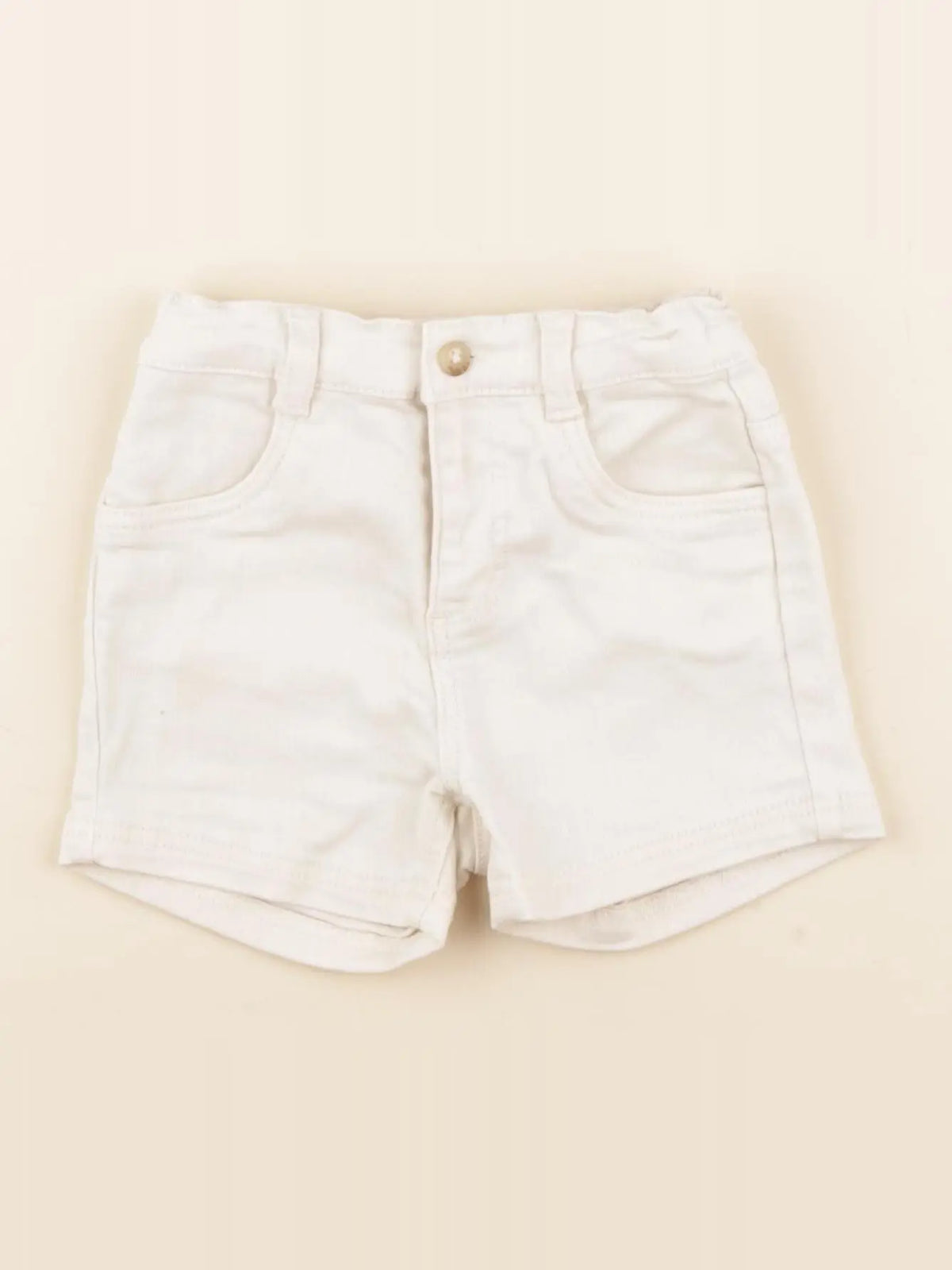 Petit Bateau - short blanc - 6 mois